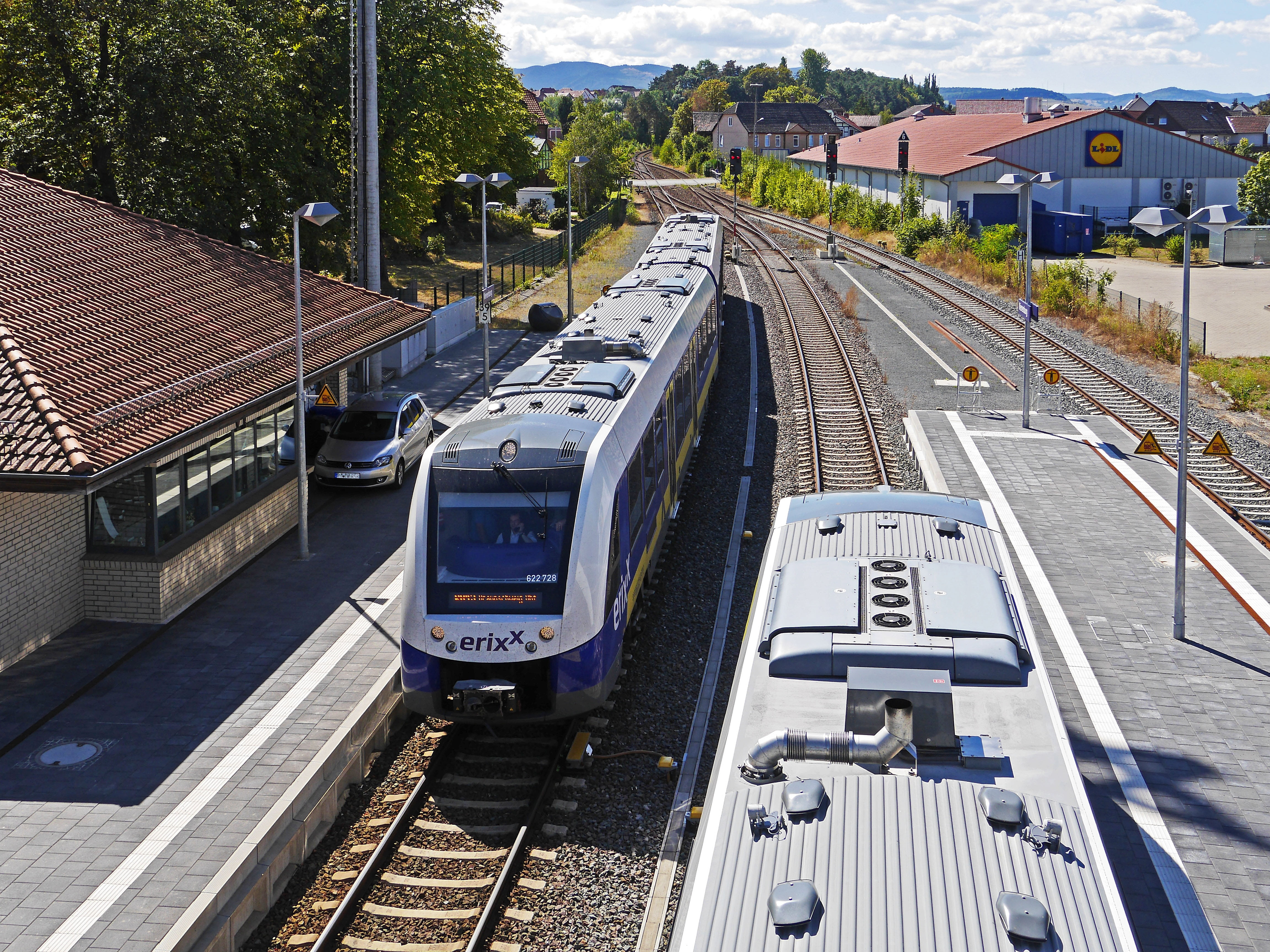 railroad, br 622, outdoors, trains, public transportation, train, roof section, private railway, historic train station, railroad station platform, transportation, HD Wallpaper