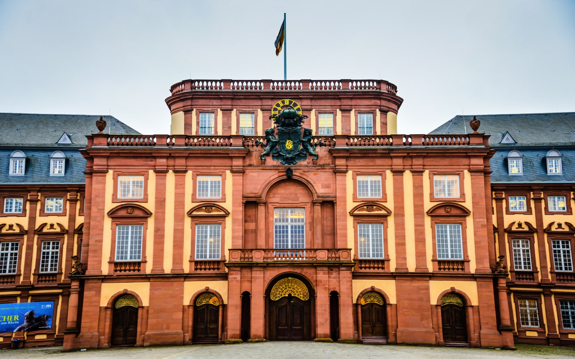 Mannheim Palace, Palaces, 1080P, HD Wallpaper