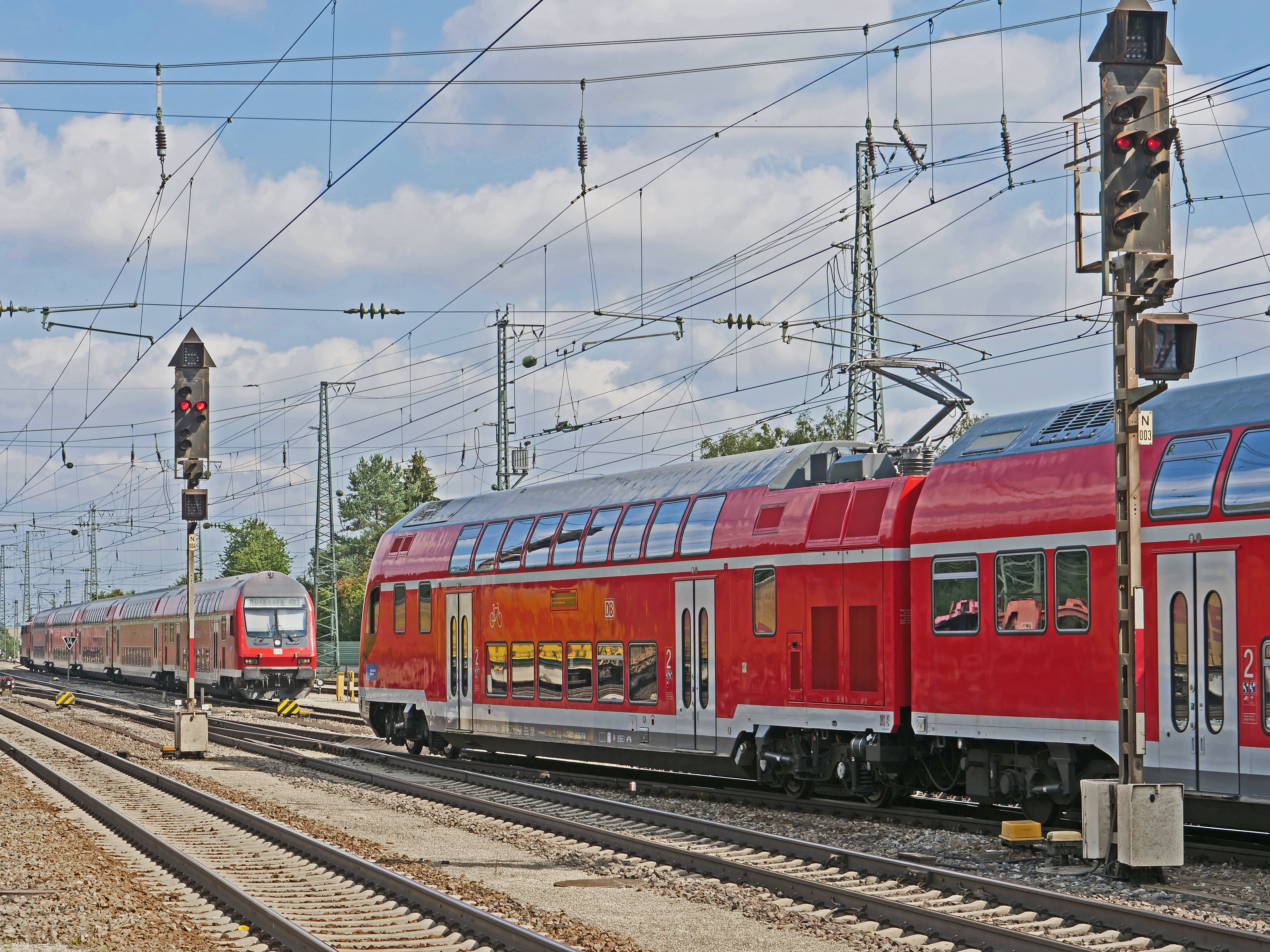 railway, twindexx, transport system, br 445, nature, outdoors, travel, cable, rail transportation, transportation, cloud - sky, exit, train, 5K, hbf, zugspitze, HD Wallpaper