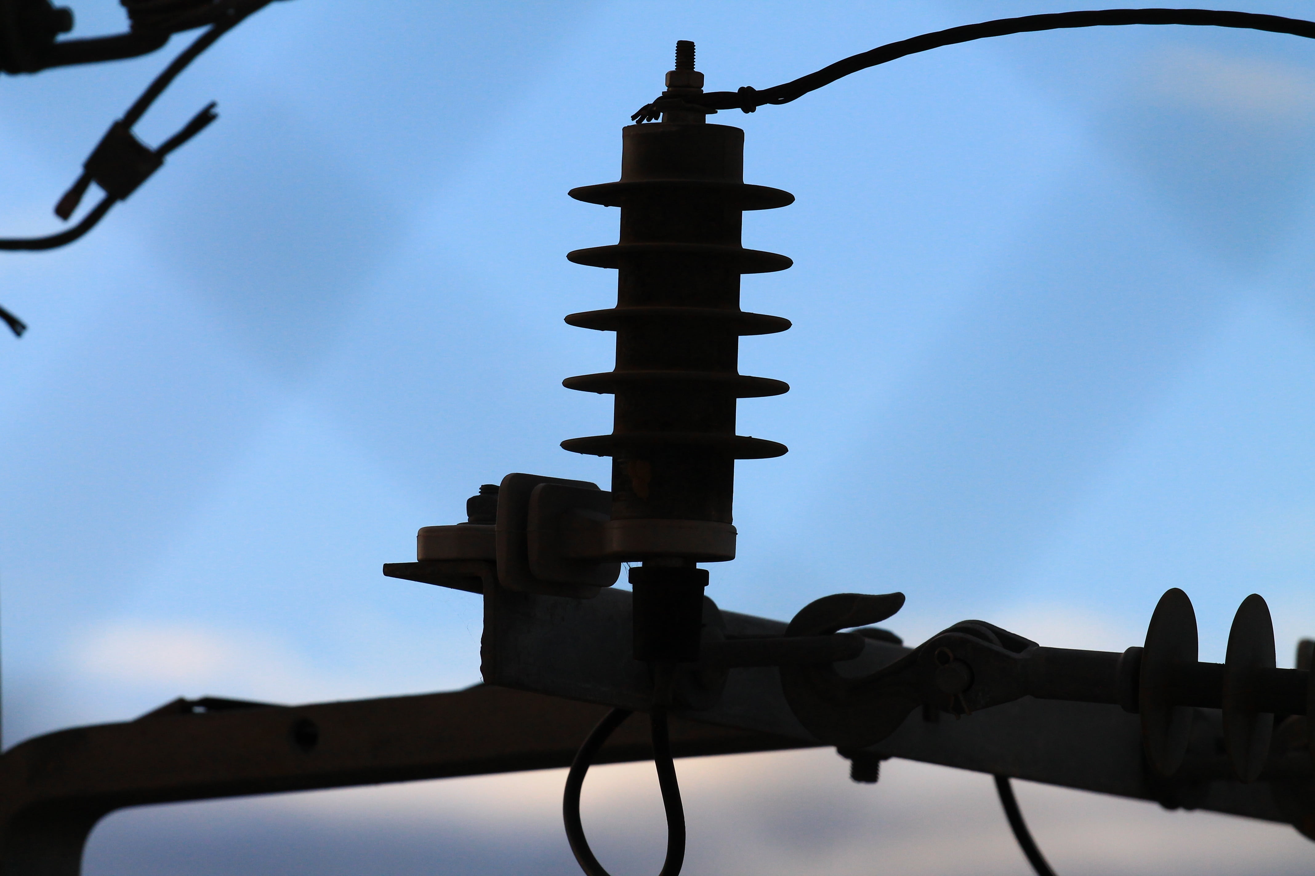 sign, low angle view, electricity, communication, sky, control, electric, no people, fuel and power generation, outdoors, nature, cloud - sky, lighting equipment, HD Wallpaper