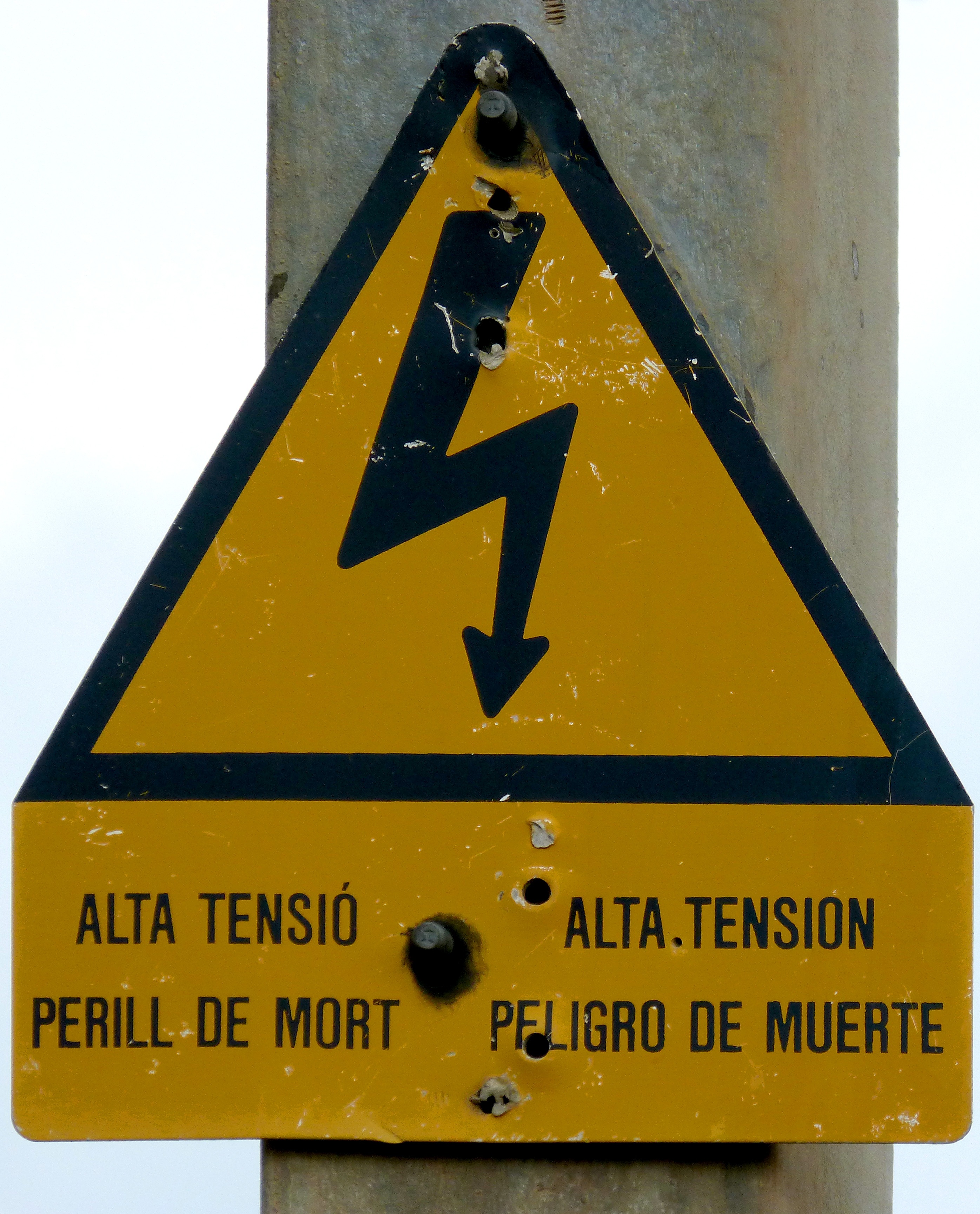 triangle shape, yellow, electric shock, day, text, safety, 2K, danger, road, close-up, outdoors, western script, warning sign, protection, metal, security, Phone HD Wallpaper