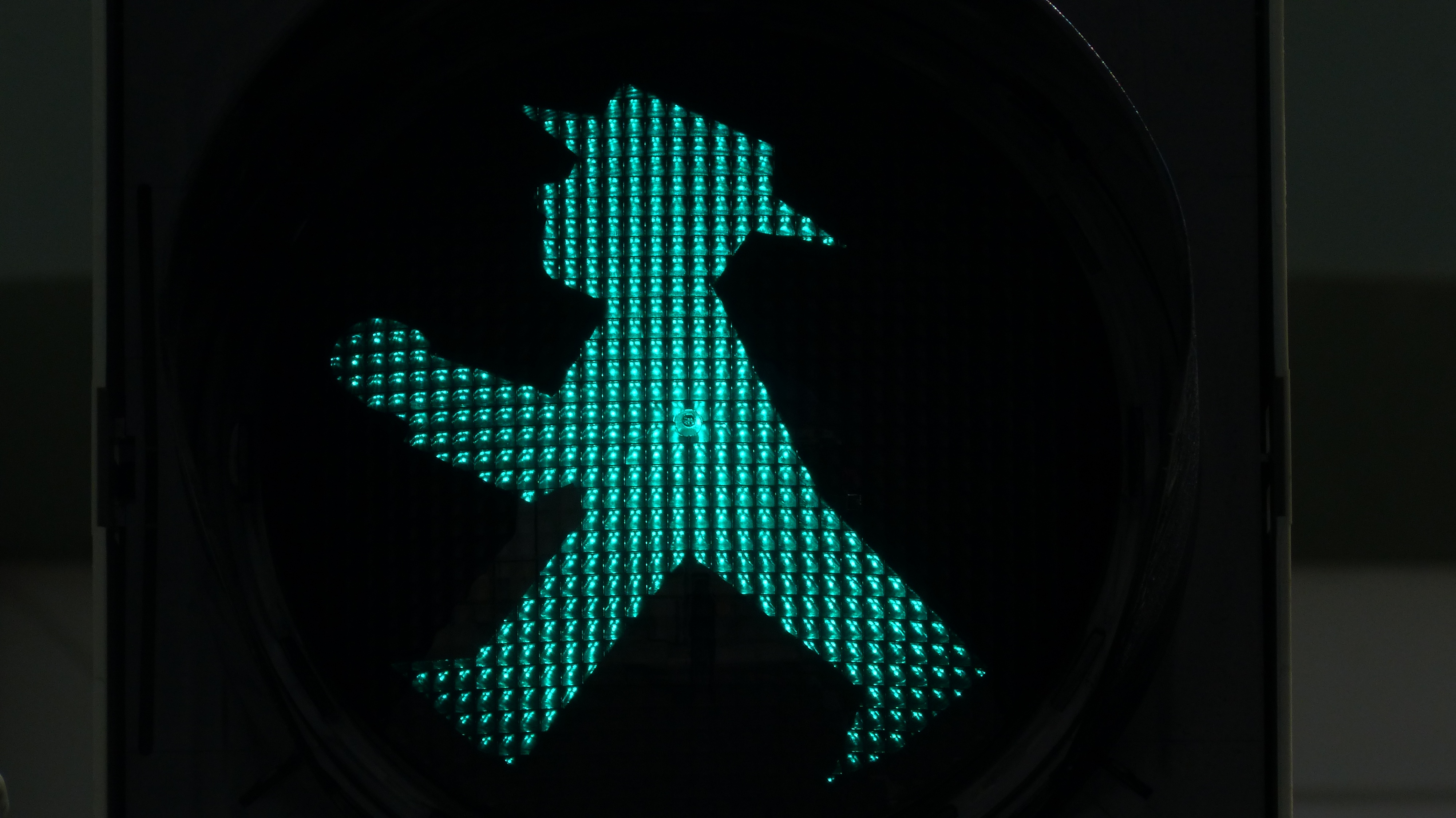 eastern ampelmännchen, east, turquoise colored, road sign, transportation, sign, green light, easterner, form of communication, males, led, cross, lighting equipment, HD Wallpaper