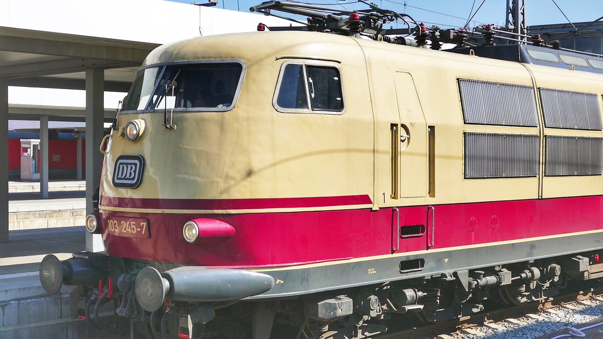 mode of transportation, electric locomotive, railroad track, transportation, station, br 103, transports, munich, historically, nostalgia, transport system, HD Wallpaper