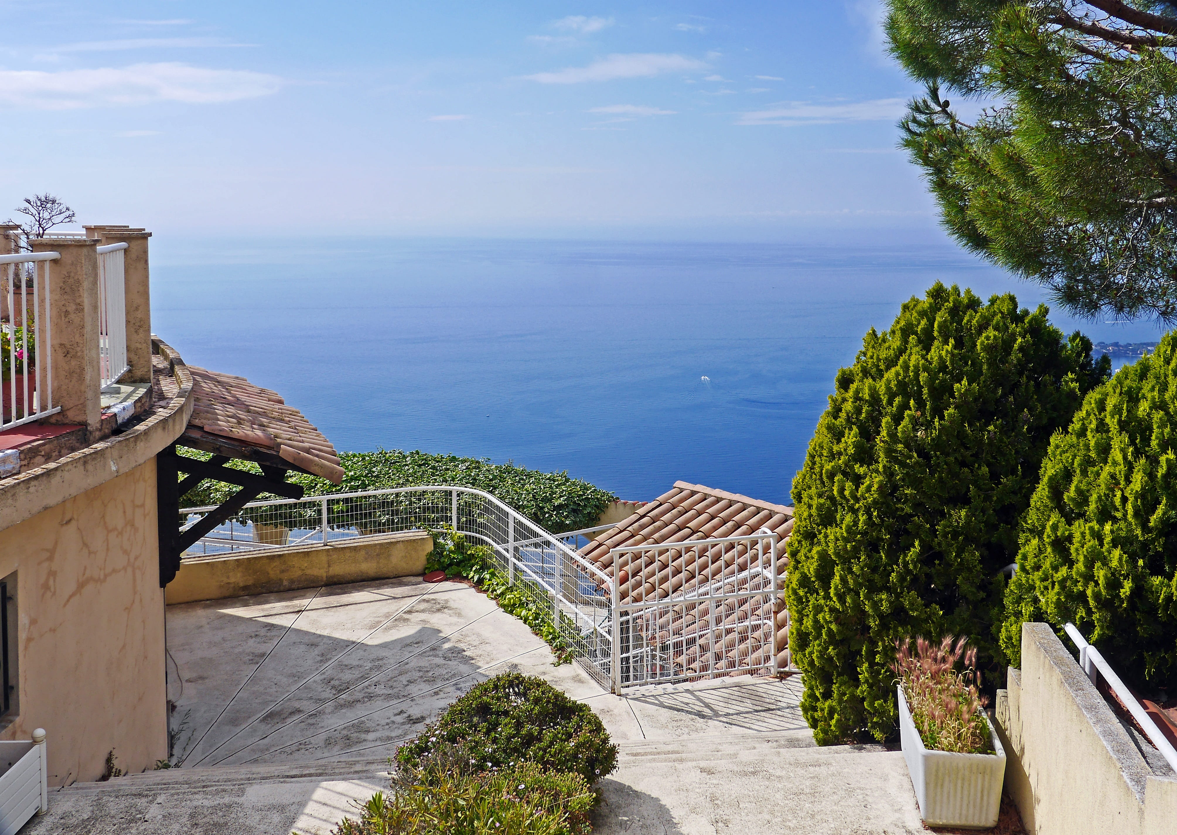 beauty in nature, horizon, south of france, tranquil scene, landscape, sea, day, outlook, mediterranean, outdoors, scenics - nature, ambience, no people, HD Wallpaper