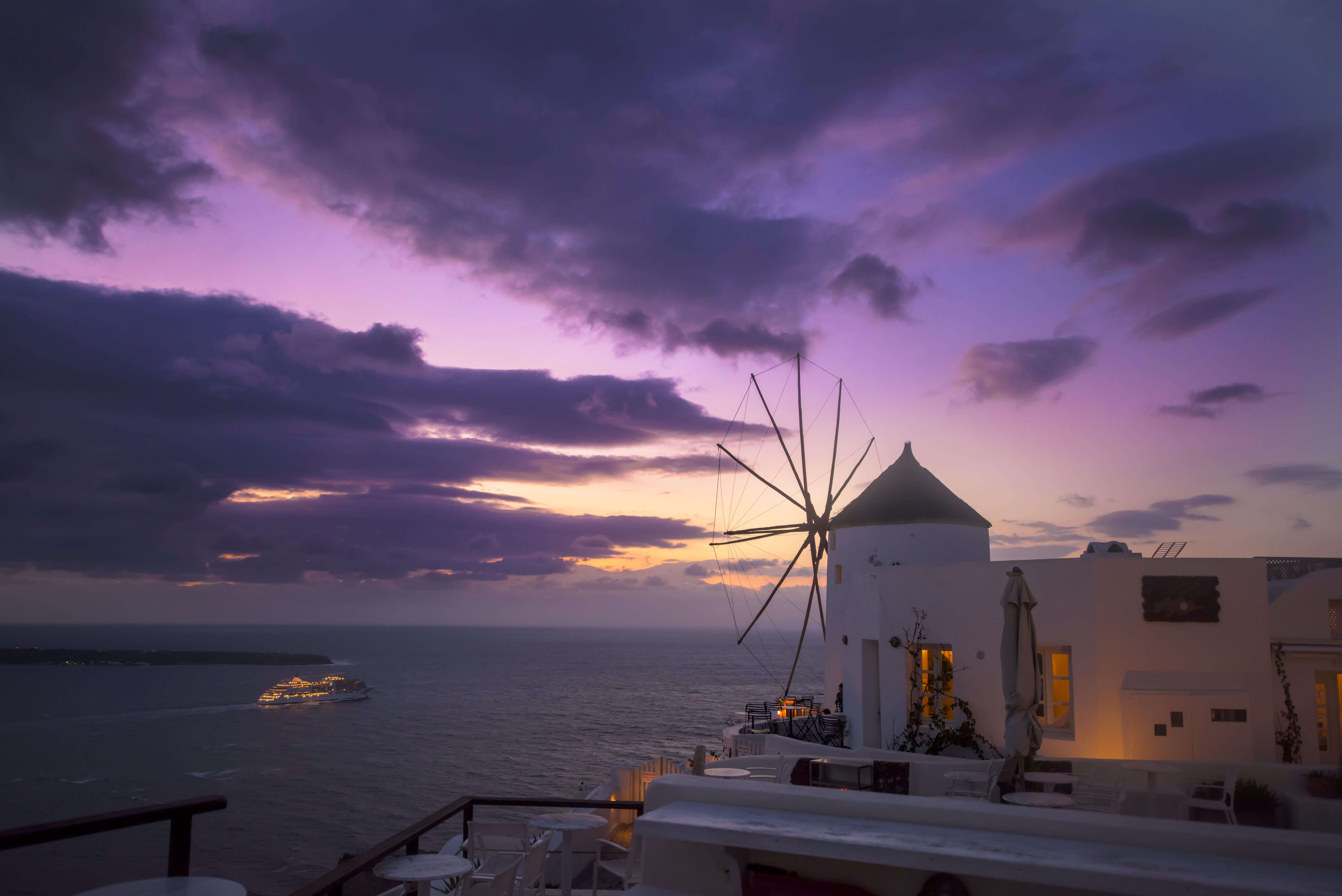 vacations, horizon Over Water, architecture, coast, boat, sunset, nature, lihting, warm, sky, aegean Sea, cloud - Sky, greece, cloudscape, ocean, sunlight, HD Wallpaper
