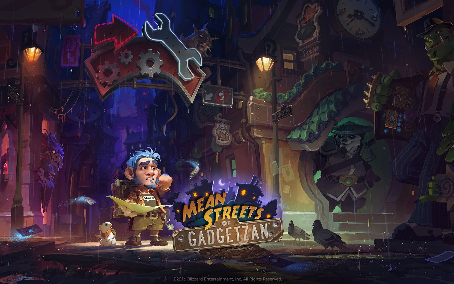 Mean Streets Gadgetzan, Hearthstone: Heroes of Warcraft, 1080P, HD Wallpaper