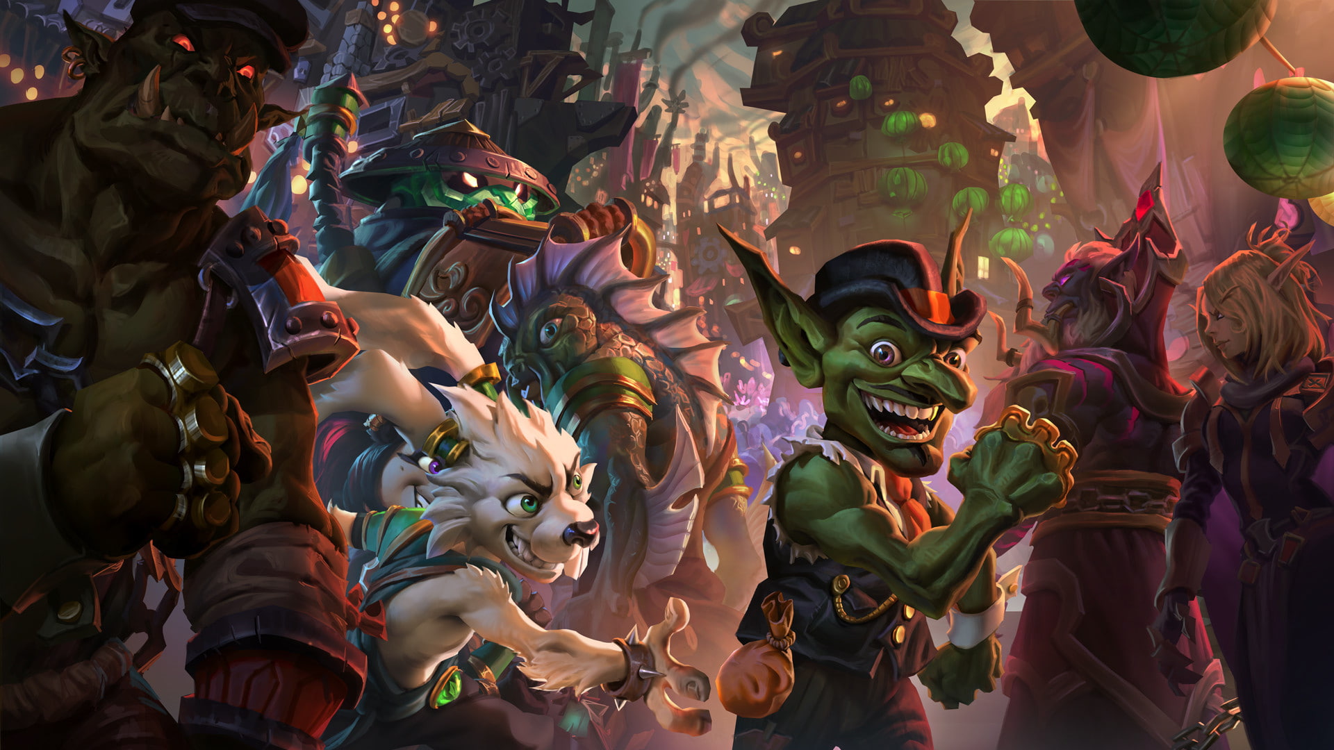 video games, 1080P, Hearthstone: Heroes of Warcraft, Mean Streets Gadgetzan, HD Wallpaper