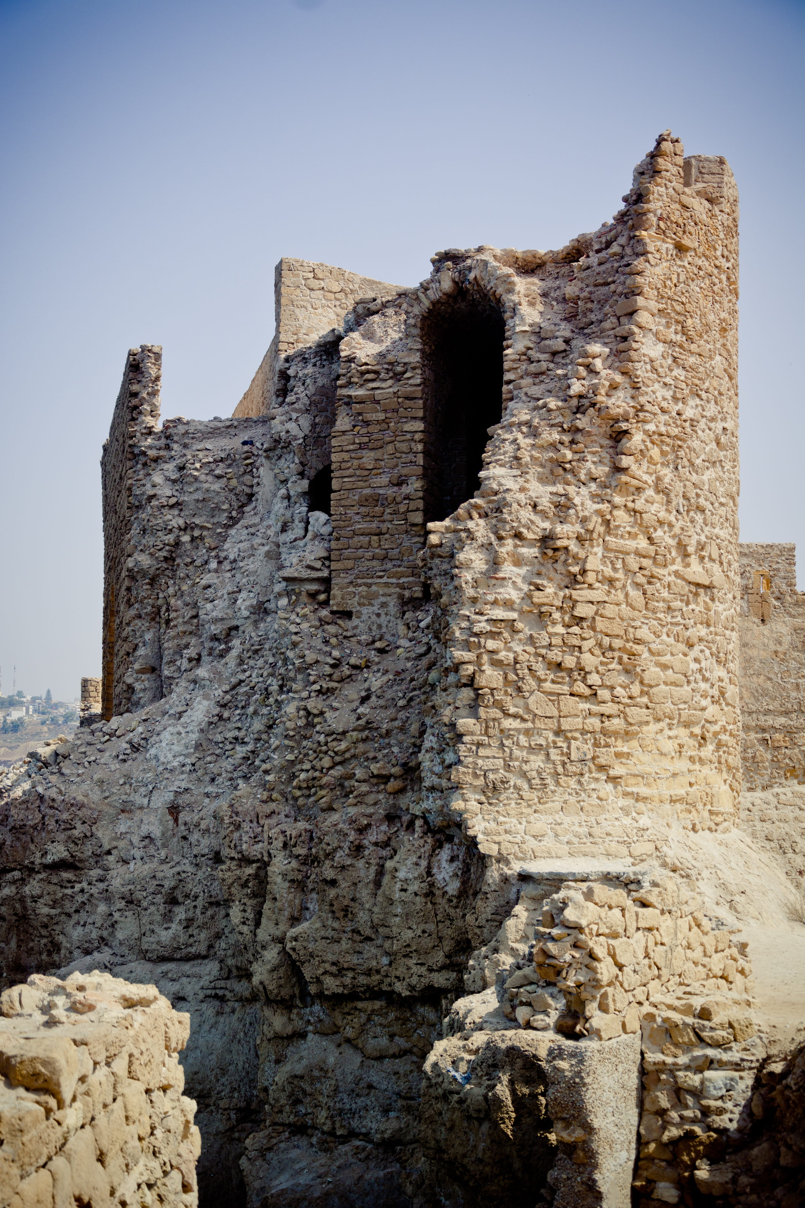 history, solid, dar-el-bahar, the past, clear sky, wall, deterioration, old ruin, ruined, 4K, archaeology, historically, no people, morocco, built structure, Phone HD Wallpaper