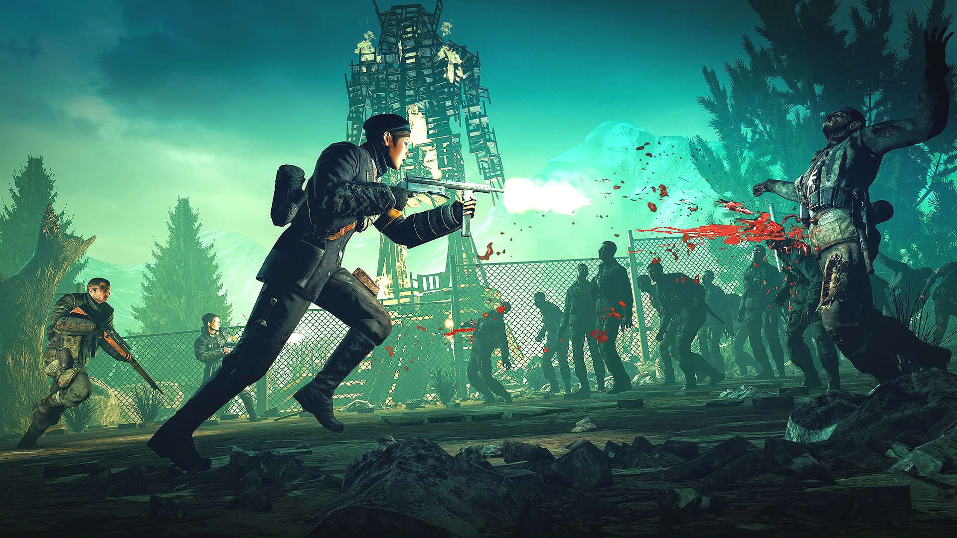 zombie, water, army, young adult, arts culture and entertainment, holding, Tactical, 1080P, men, mid adult men, nature, Elite, people, tank, fi, sea, young men, HD Wallpaper
