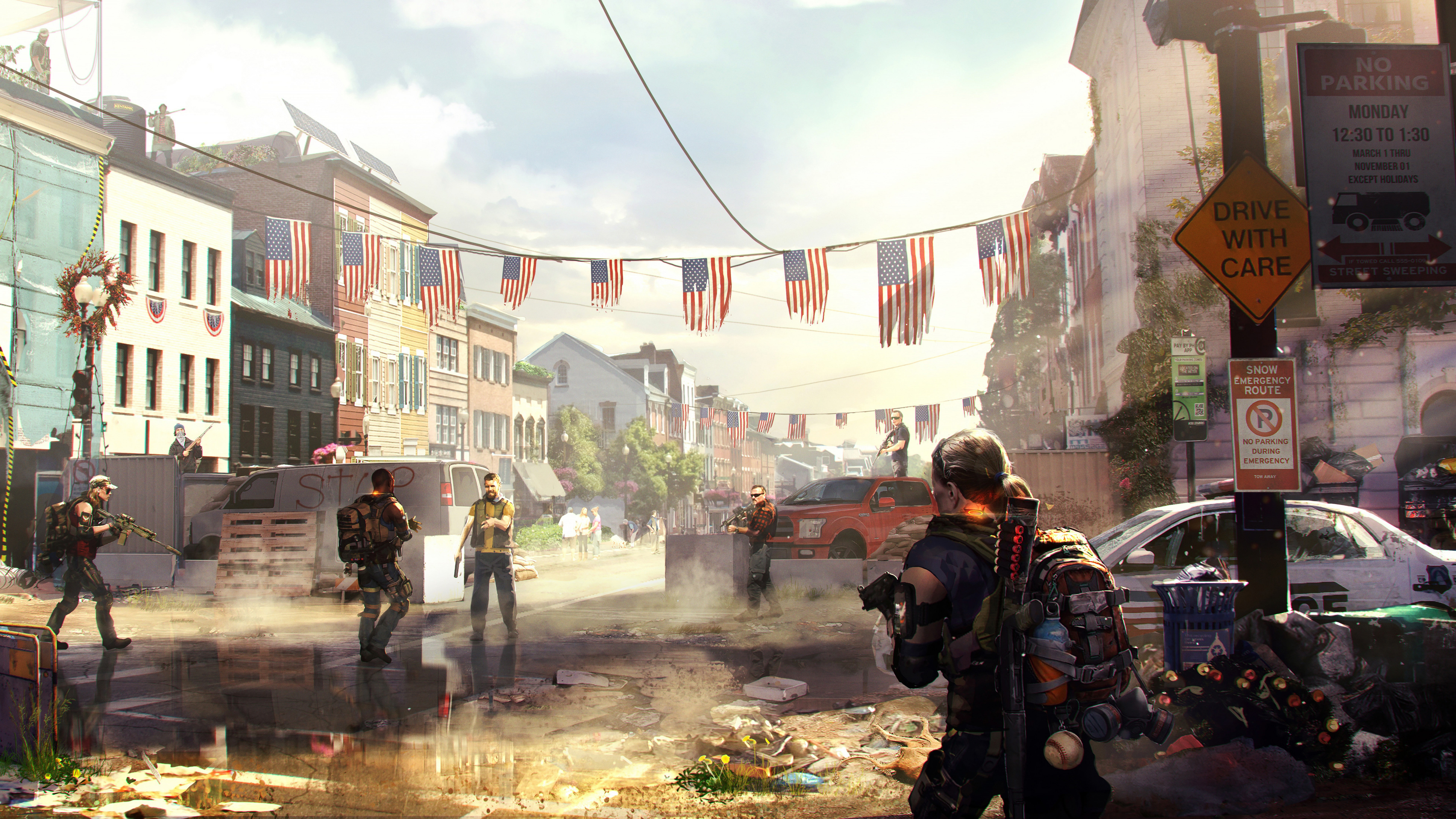artwork, Tom Clancys The Division 2, 8K, E3 2018, 7K, HD Wallpaper