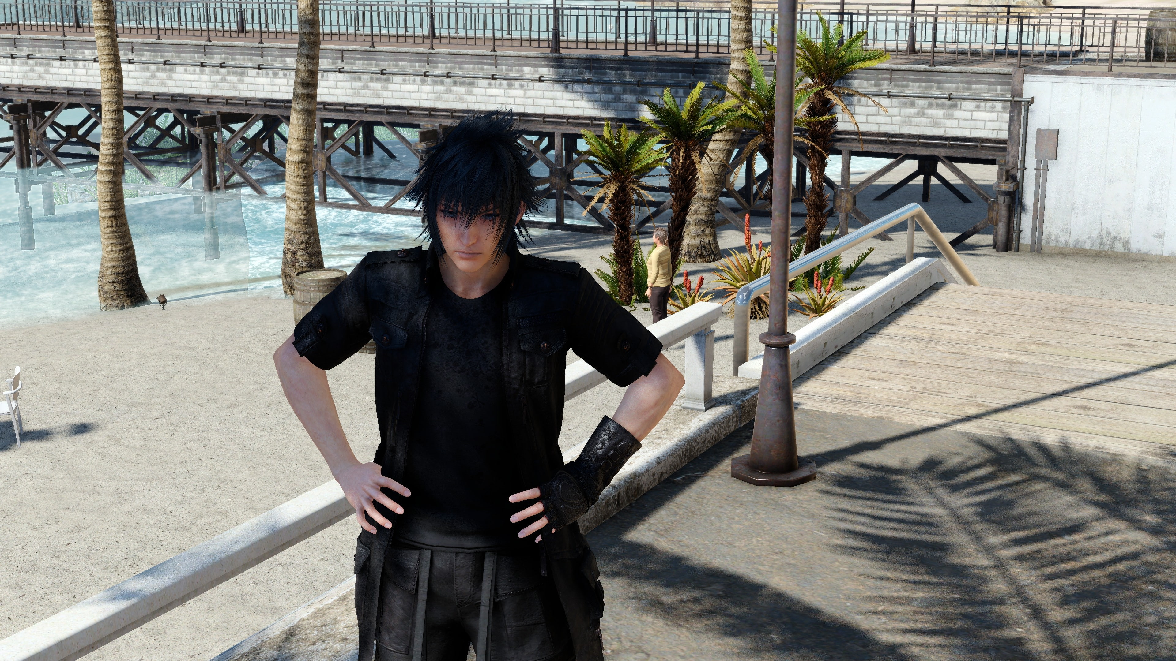 young adult, lifestyles, three quarter length, standing, real people, architecture, men, 4K, Final Fantasy XV Windows Edition, leisure activity, young men, HD Wallpaper