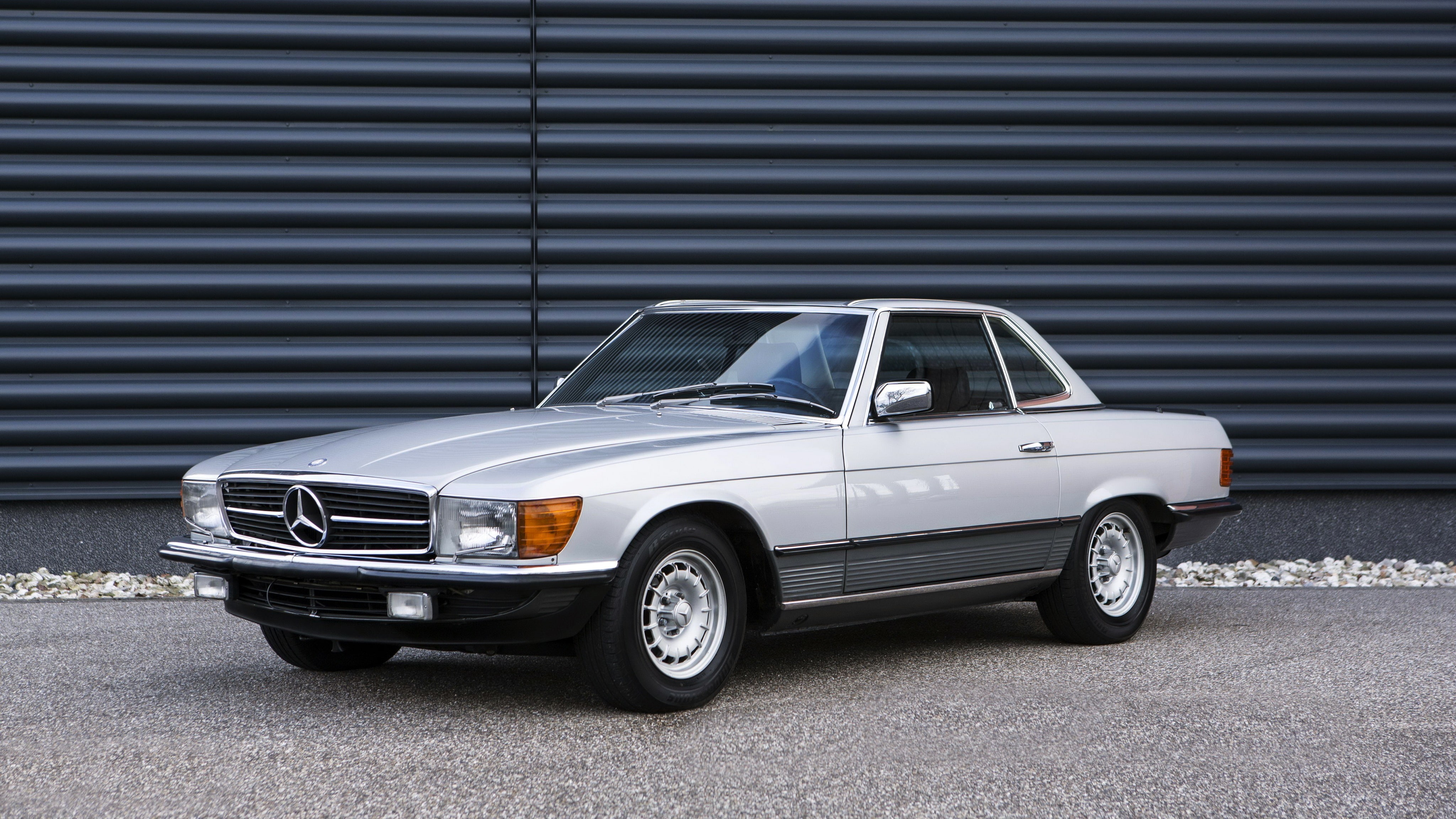 500 SL, 1989, 4K, Mercedes, Mercedes-Benz, R107, HD Wallpaper