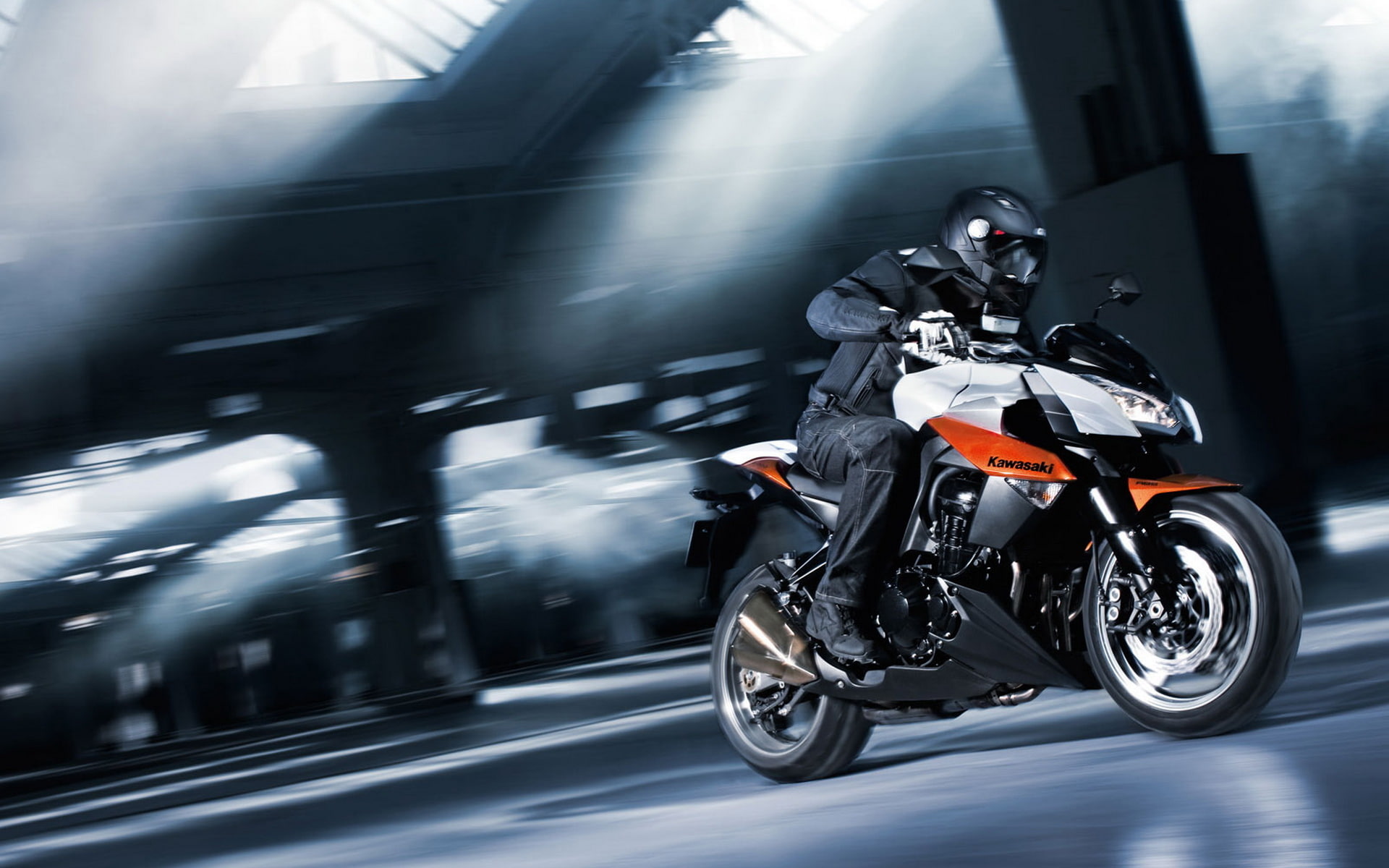 kawasaki Z1000, speed, motorsport, 1080P, HD Wallpaper