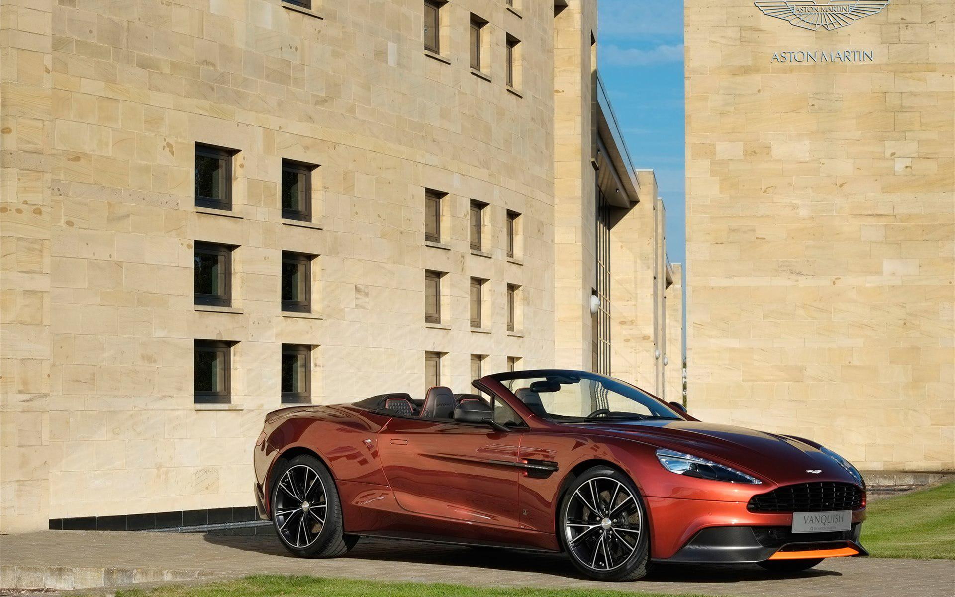 aston, 2013, aston martin, volante, martin, vanquish, 1080P, q, convertible, brown, cars, HD Wallpaper