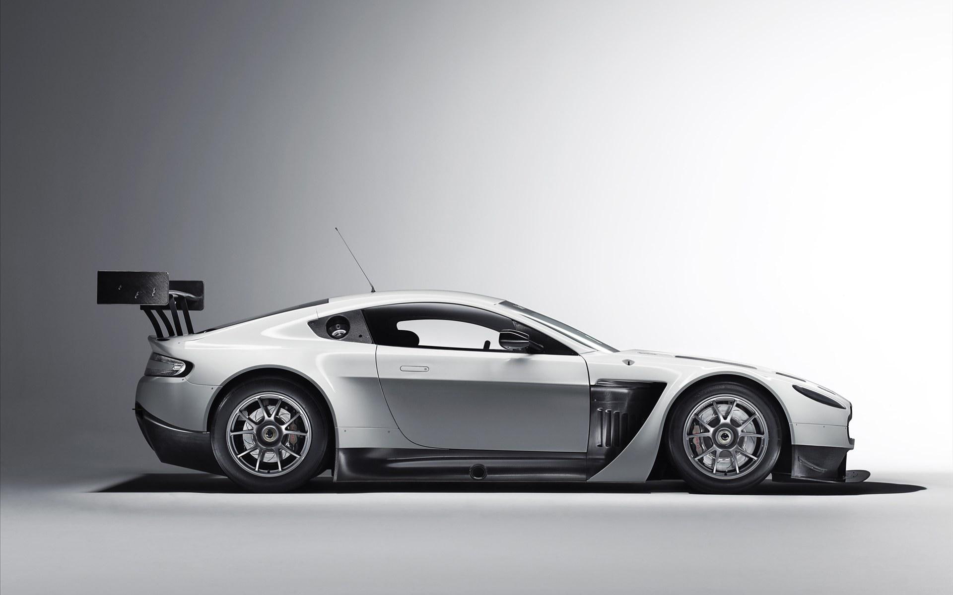 aston martin, v, vantage, 1080P, spoiler, gt, grey, coupe, aston, cars, black, martin, 2012, HD Wallpaper