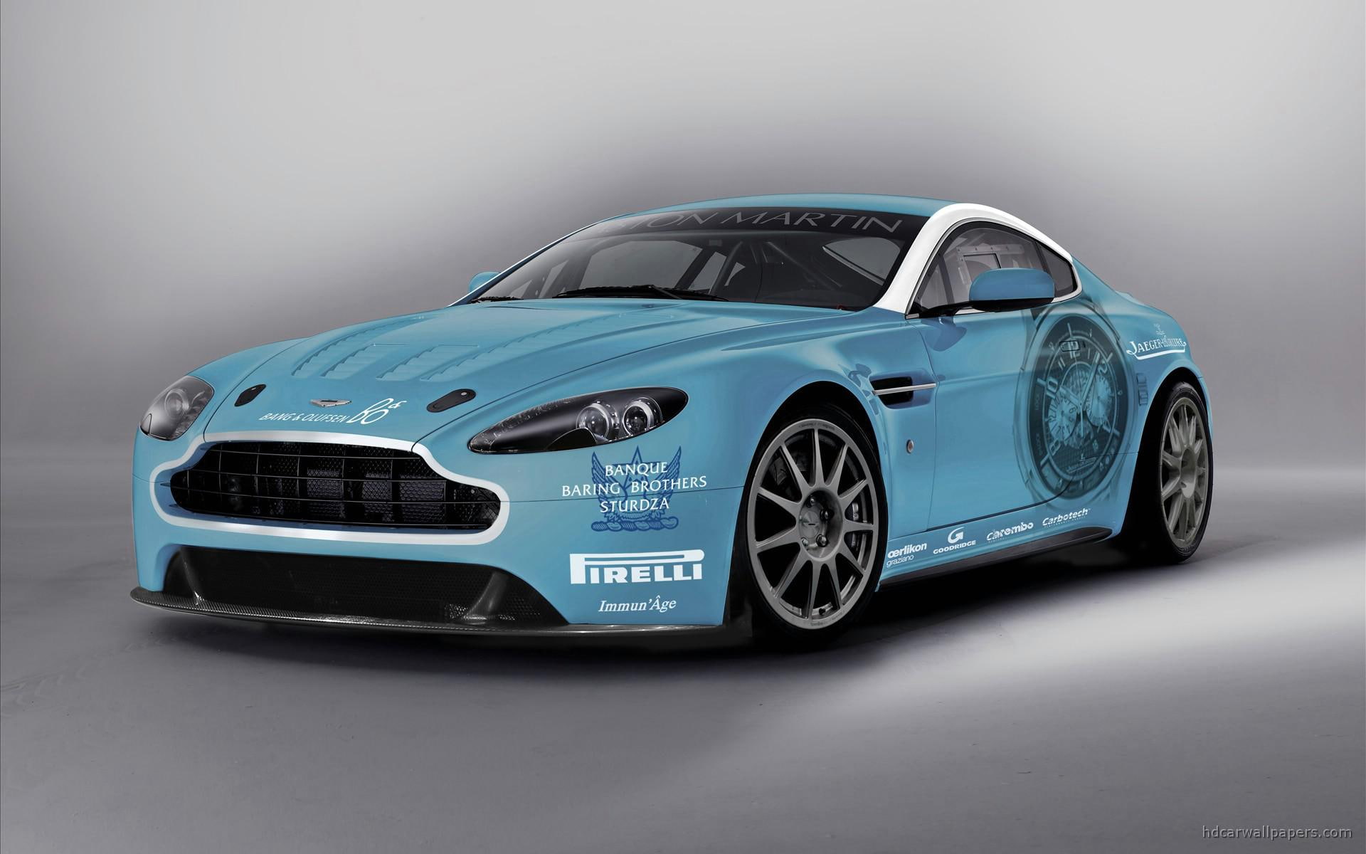 cars, car, sports, 1080P, firelli, returns, aston martin, v, race, aston, martin, blue, vantage, HD Wallpaper