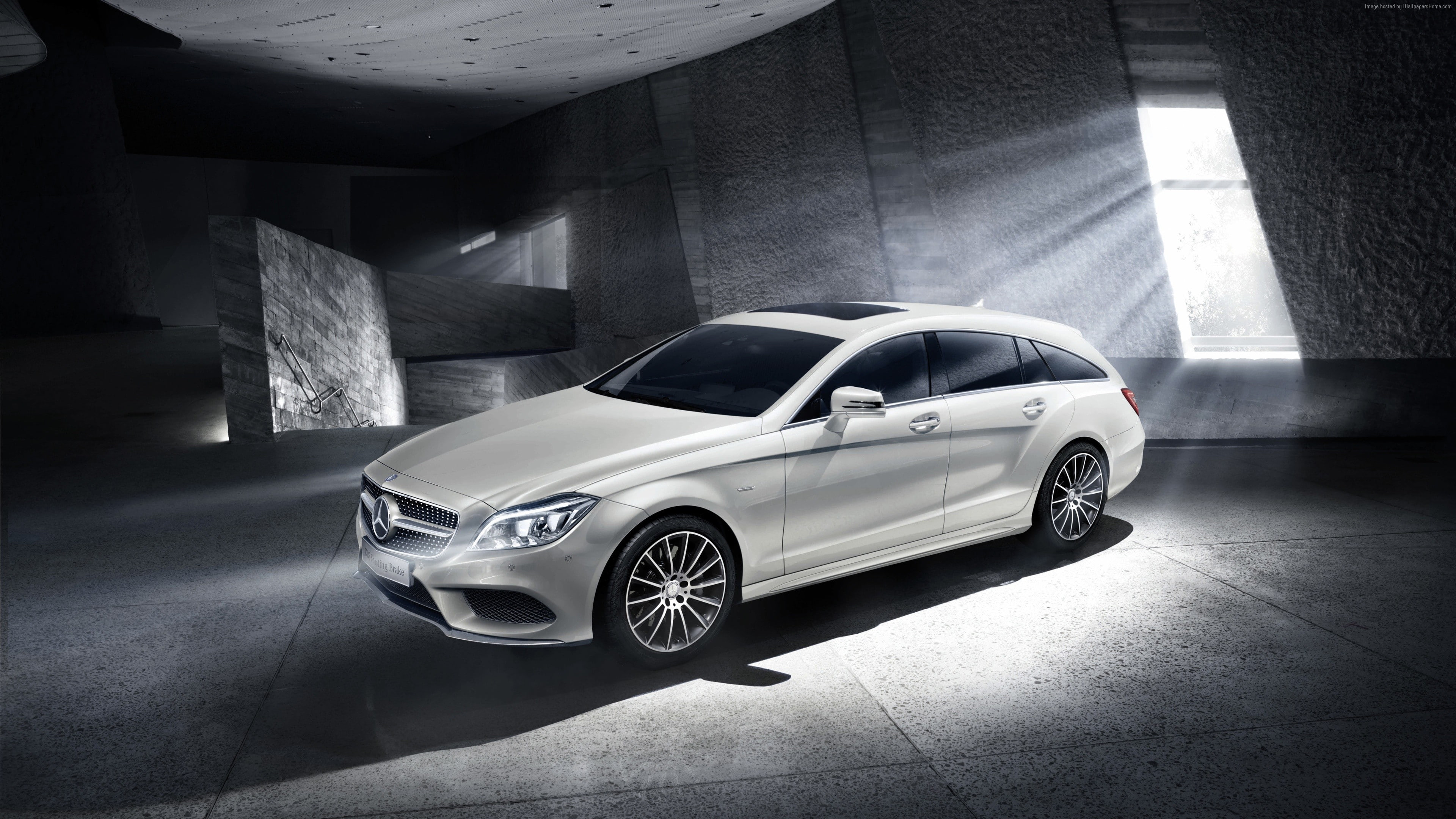 Mercedes-Benz, CLS Klasse, Final Edition, luxury cars, white, Shooting Brake, 4K, HD Wallpaper