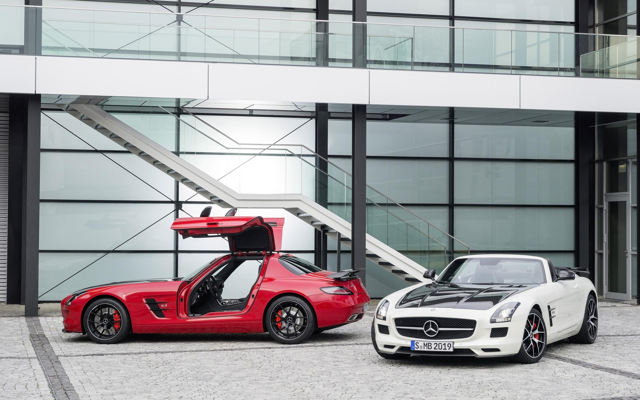car, red, sls, mercedes, 2014, wing, can, convertible, mercedes benz, final, butterfly, amg, benz, 2K, edition, cars, gt, HD Wallpaper