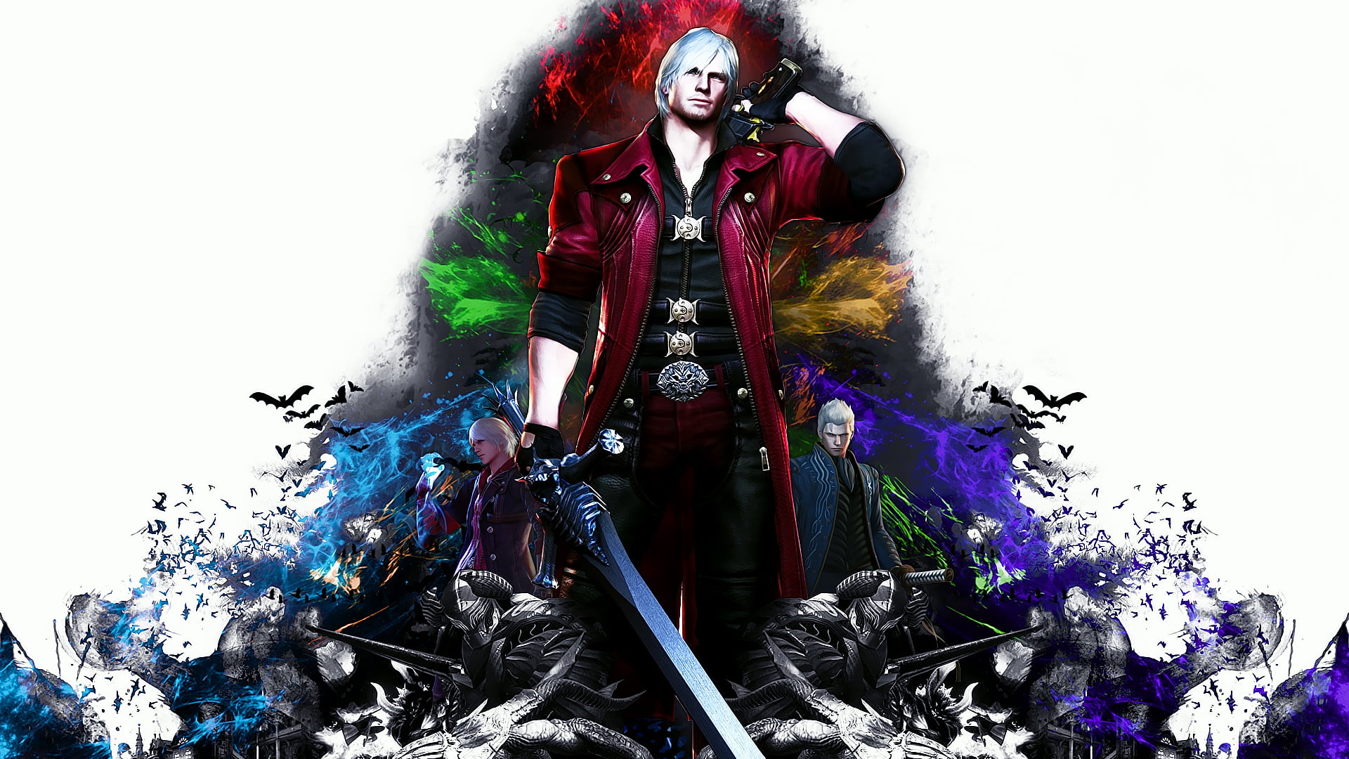 real people, 1080P, arts culture and entertainment, dmc, indoors, Devil May Cry 4: Special Edition, front view, hairstyle, nero, capcom, mid adult, young adult, HD Wallpaper
