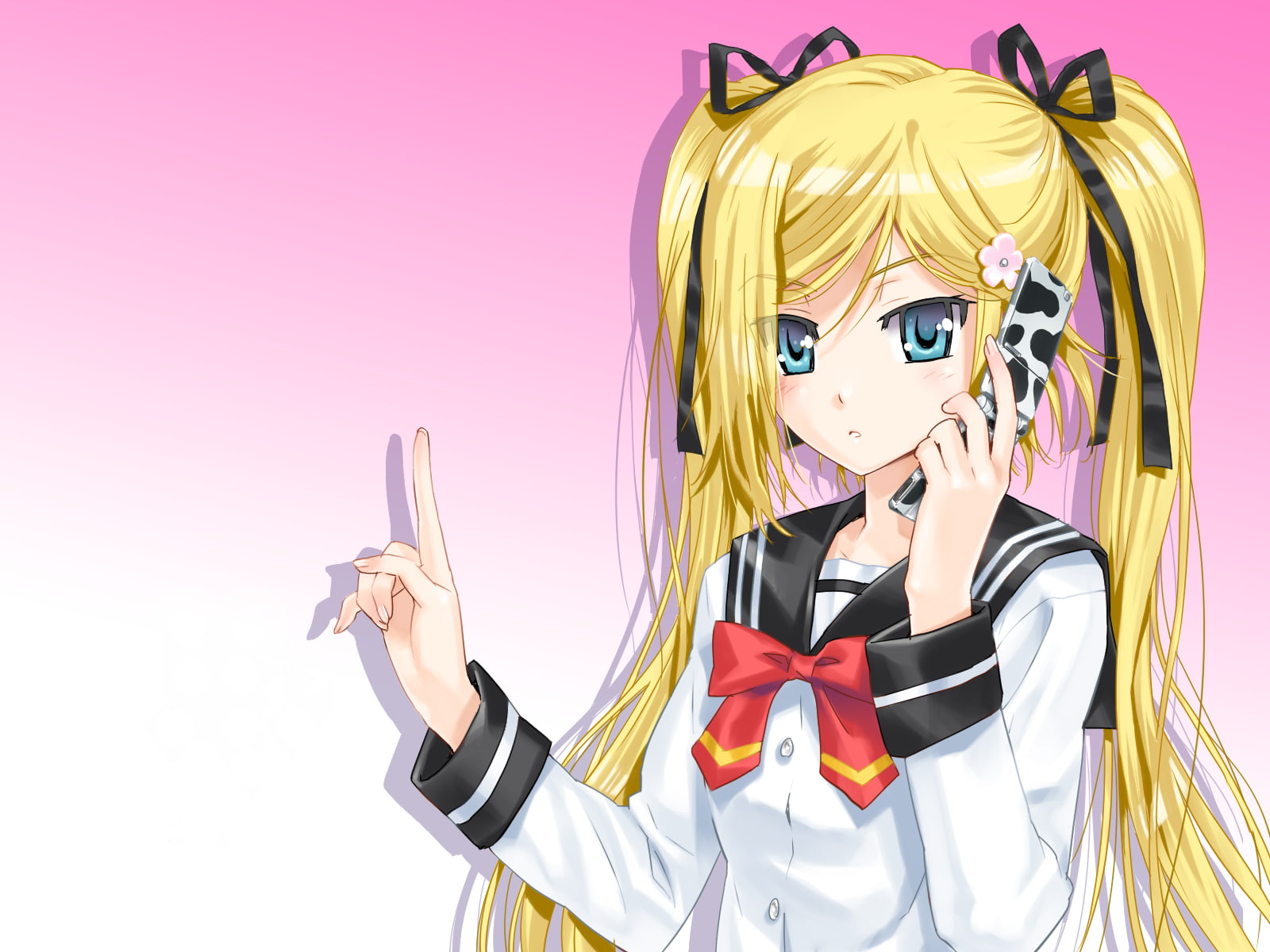 kanojo, 720P, mafuyu, blonde, happoubi, orifushi, jin, hair, HD Wallpaper