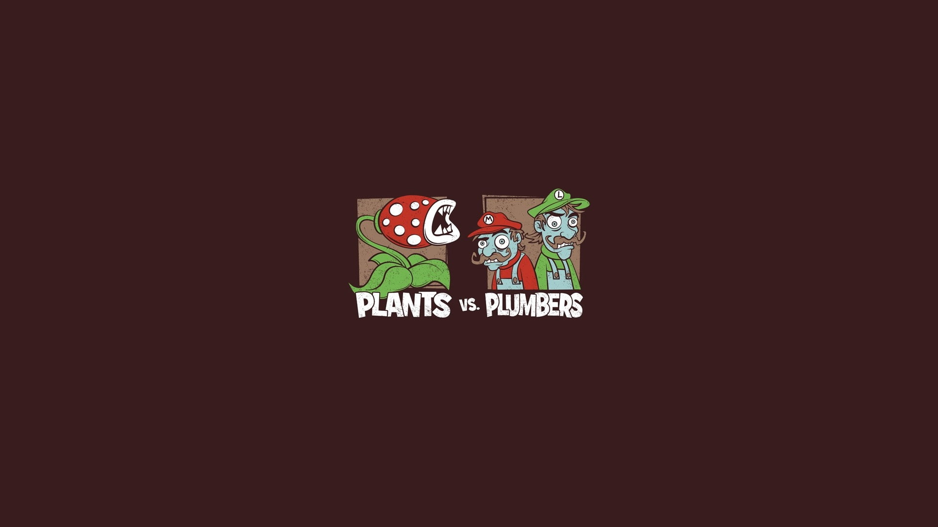 plumbers, video games, plant, vs, hd, mario, zombies, illustration, 1080P, plants, HD Wallpaper