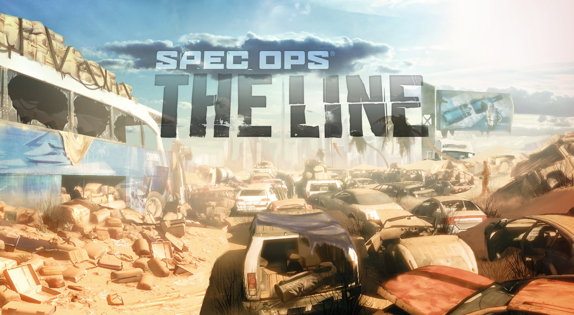 multiple exposure, text, digital composite, crowd, transparent, spec ops the line, sky, Games, cloud - sky, glass - material, outdoors, 2012, premium, sunlight, HD Wallpaper