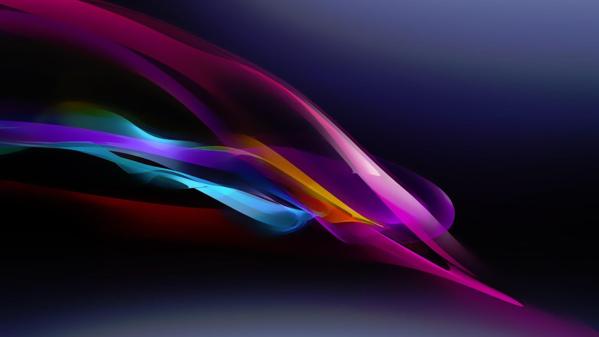 pink color, flowing, indoors, vibrant color, futuristic, smoke - physical structure, graphic, illuminated, 1080P, bright, studio shot, art, backgrounds, HD Wallpaper