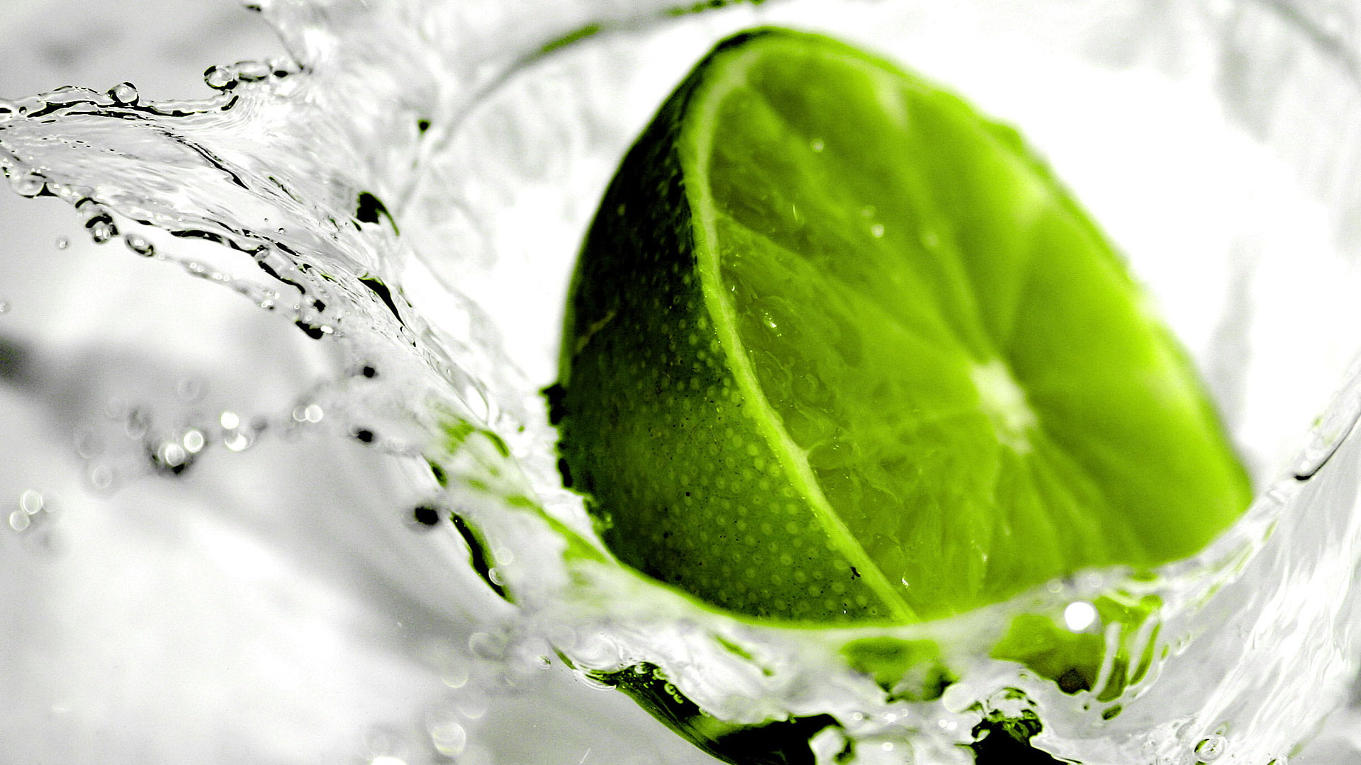 green, sliced, orange, 1080P, p, 1080p, fruit, hdtv, lime, HD Wallpaper