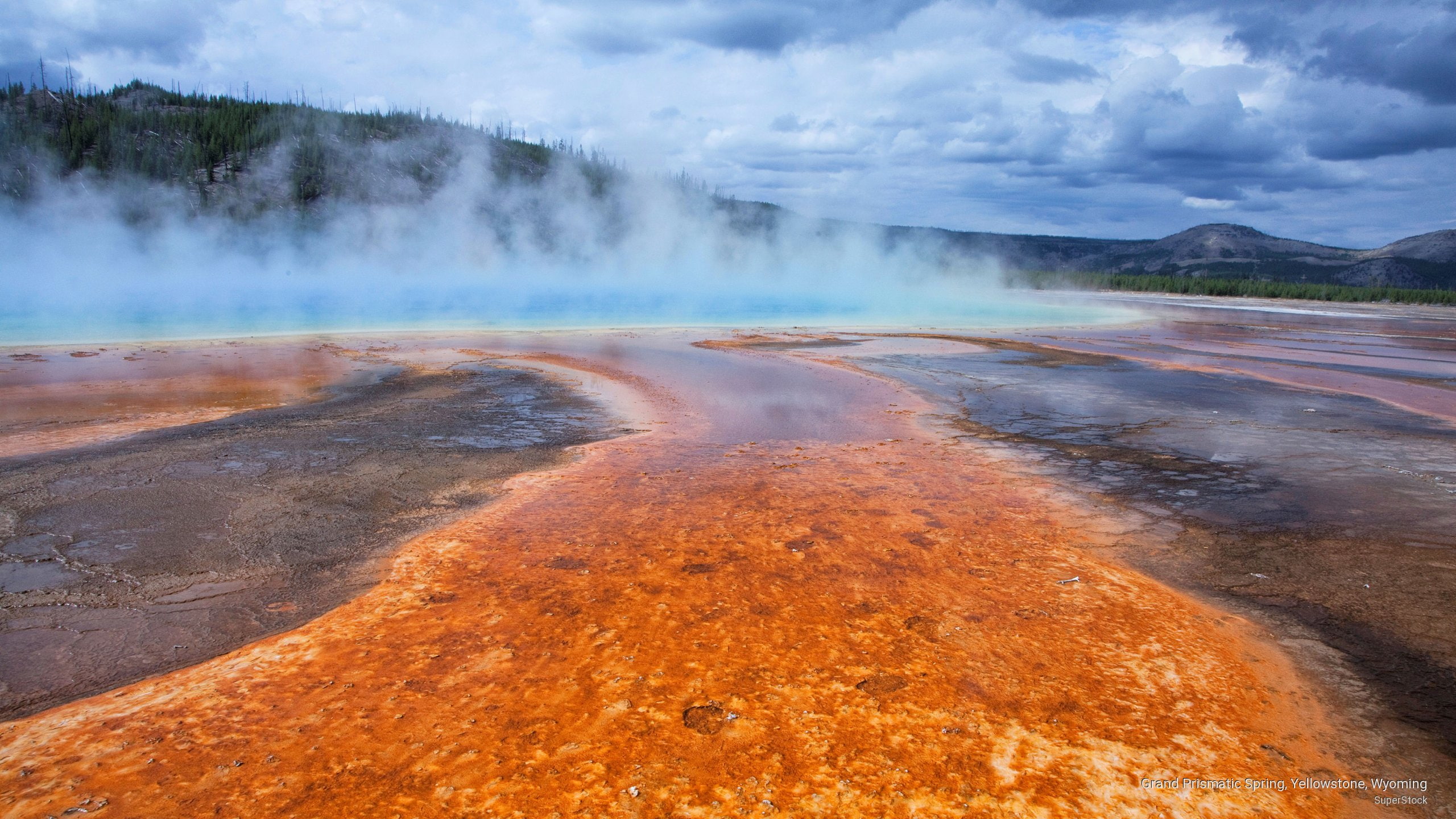 2K, National Parks, yellowstone, spring, wyoming, prismatic, grand, HD Wallpaper