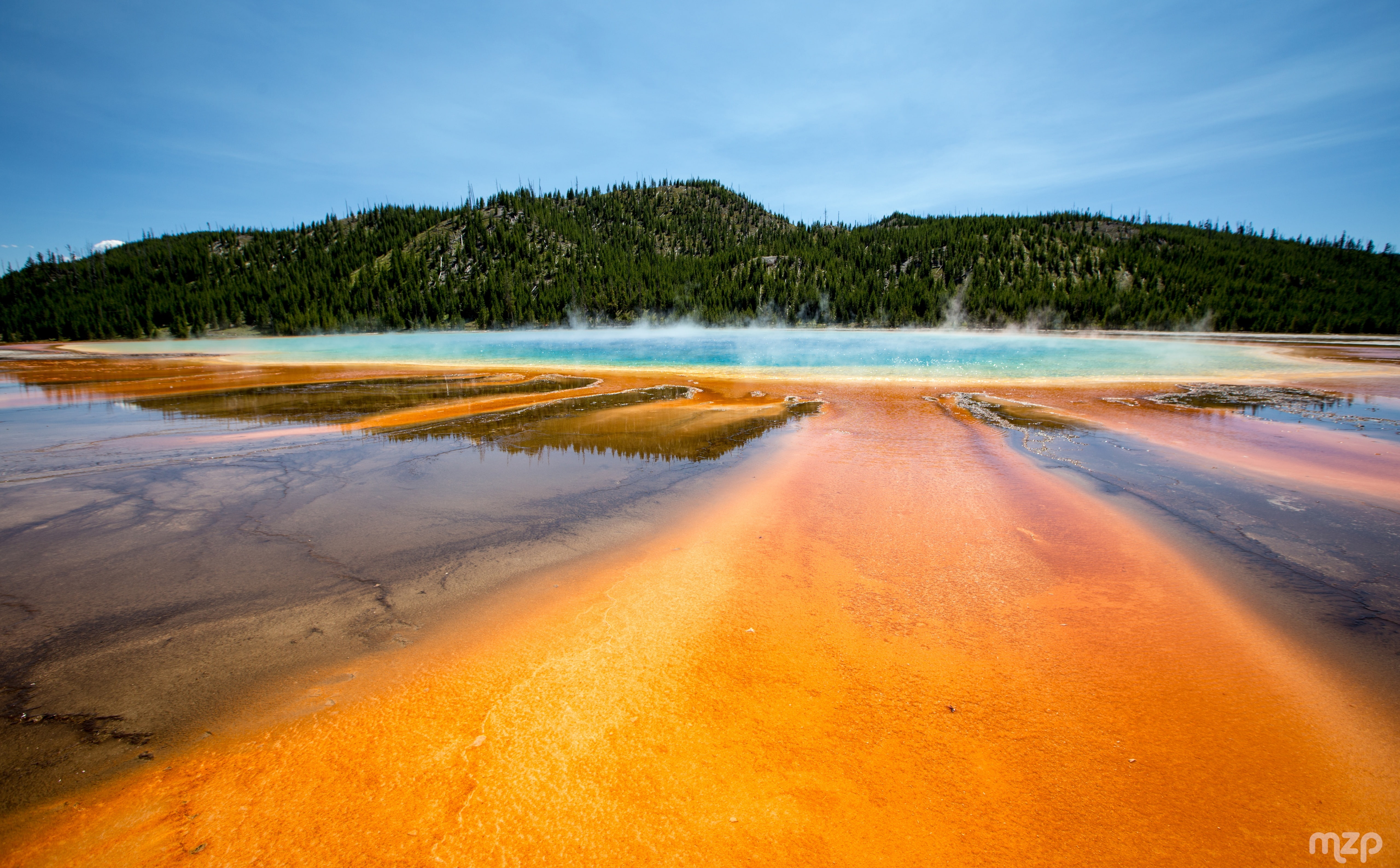Yellowstone, environment, sky, travel destinations, visit, national, unitedstates, Amazing, hotspring, Water, beauty in nature, spring, hot spring, Wyoming, HD Wallpaper