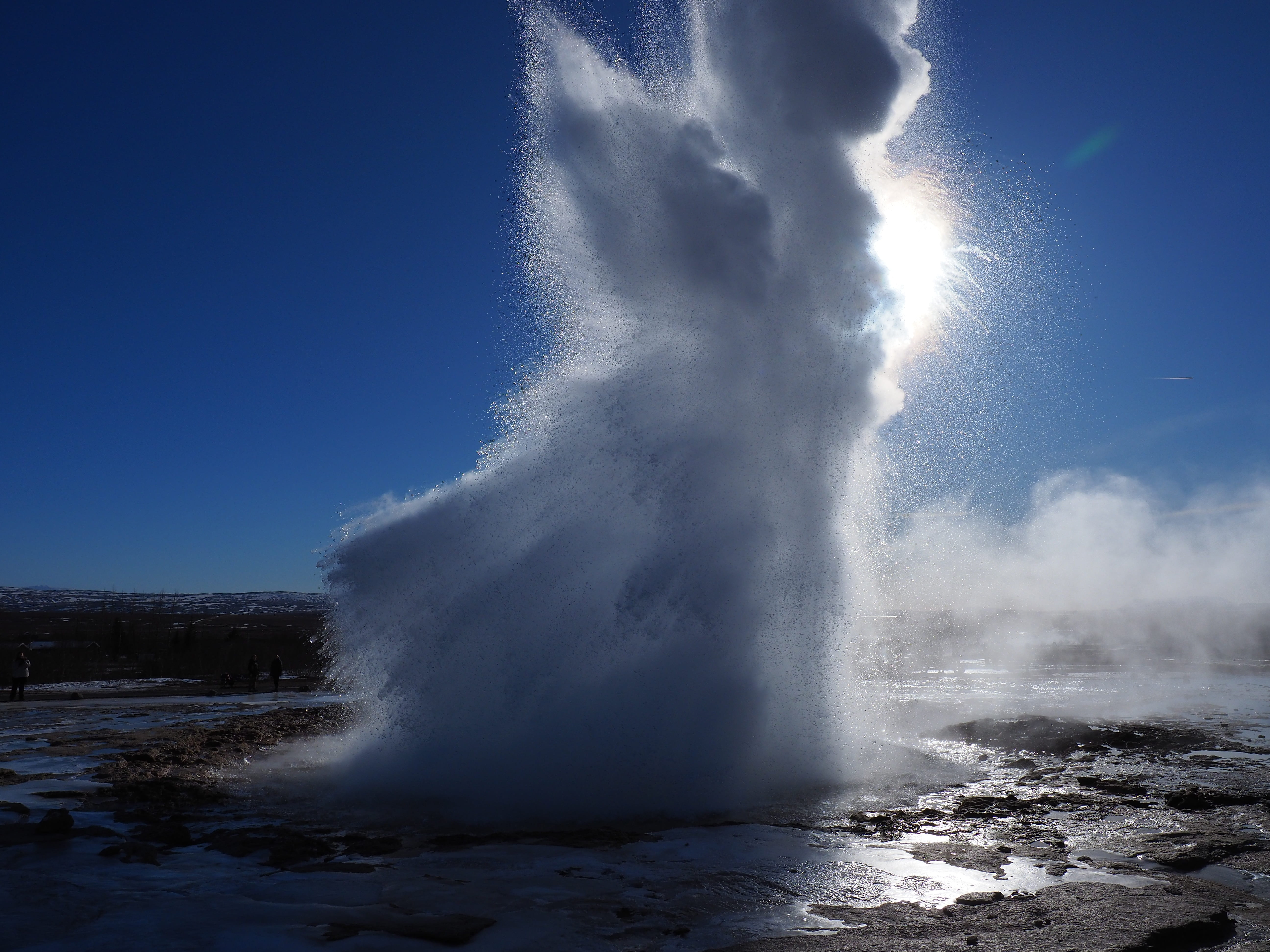 power in nature, splashing, water, splash, erupting, big geyser, power, spraying, blaskogabyggd, source, no people, physical geography, outdoors, iceland, HD Wallpaper