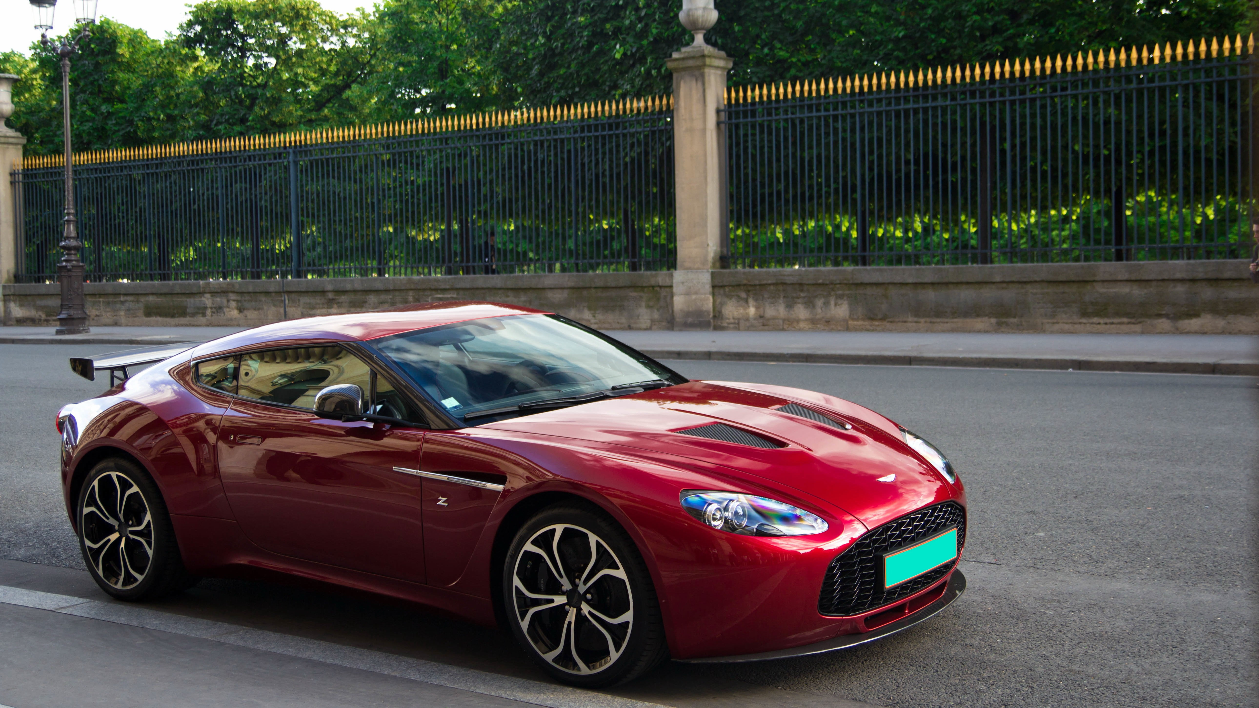 5K, Aston Martin, Zagato, Paris, v, Red, France, martin, aston, Supercar, V12, HD Wallpaper