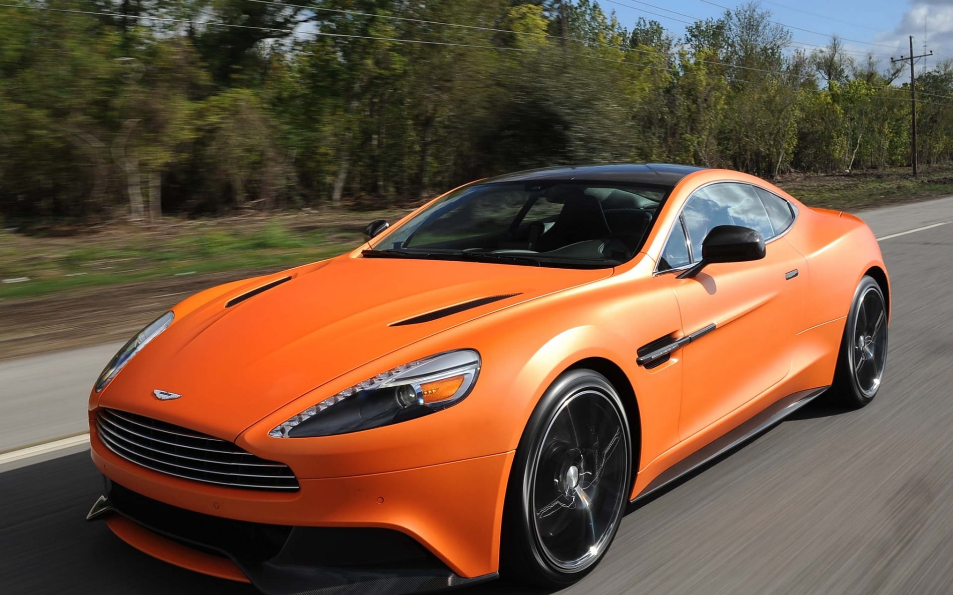 no People, racecar, engine, status Car, power, car, modern, mode of transportation, reflection, vanquish orange, technology, sports Car, day, fuel and Power Generation, HD Wallpaper