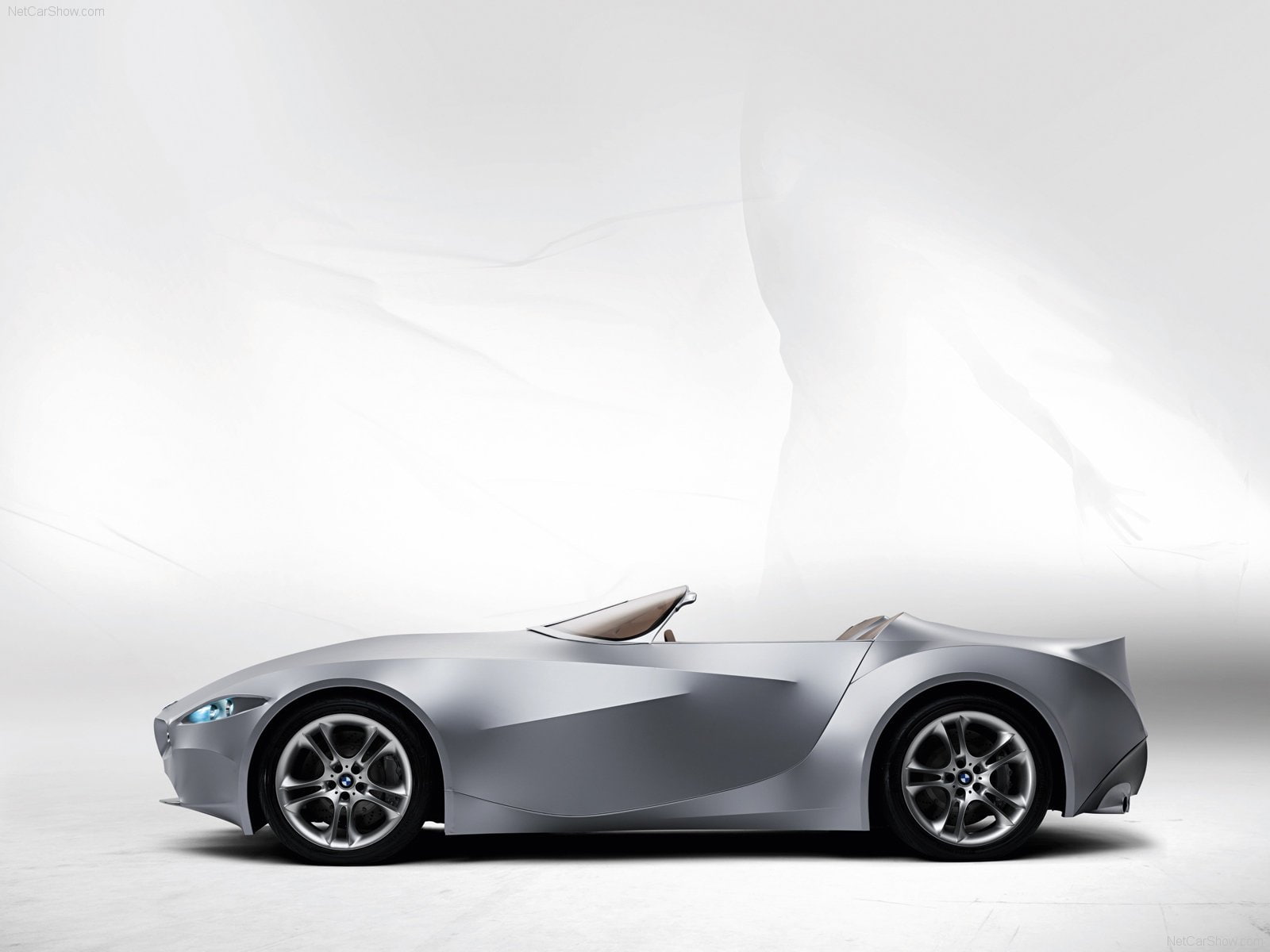 gina, 720P, light, model, 2008, bmw, concept, visionary, HD Wallpaper