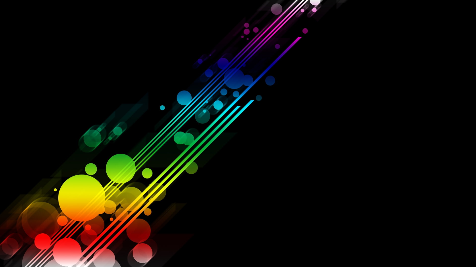 black, art, Rainbows, minimalistic, 1080P, x, background, hd, HD Wallpaper