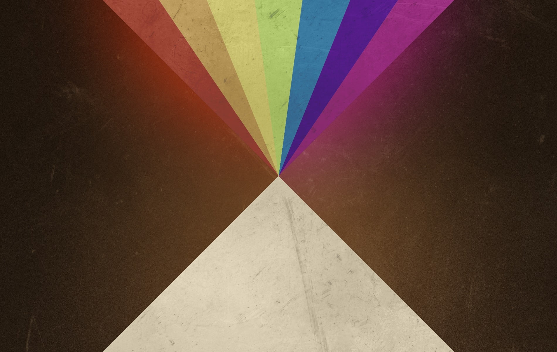 geometric shape, art and craft, multi colored, sunlight, pattern, rainbow, shape, backgrounds, indoors, wall - building feature, simple, rainbows, design, HD Wallpaper