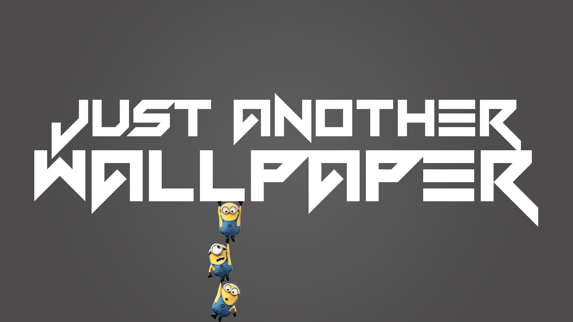 day, gray background, minions, 1080P, capital letter, one person, arrow symbol, another, warning sign, western script, white background, communication, HD Wallpaper