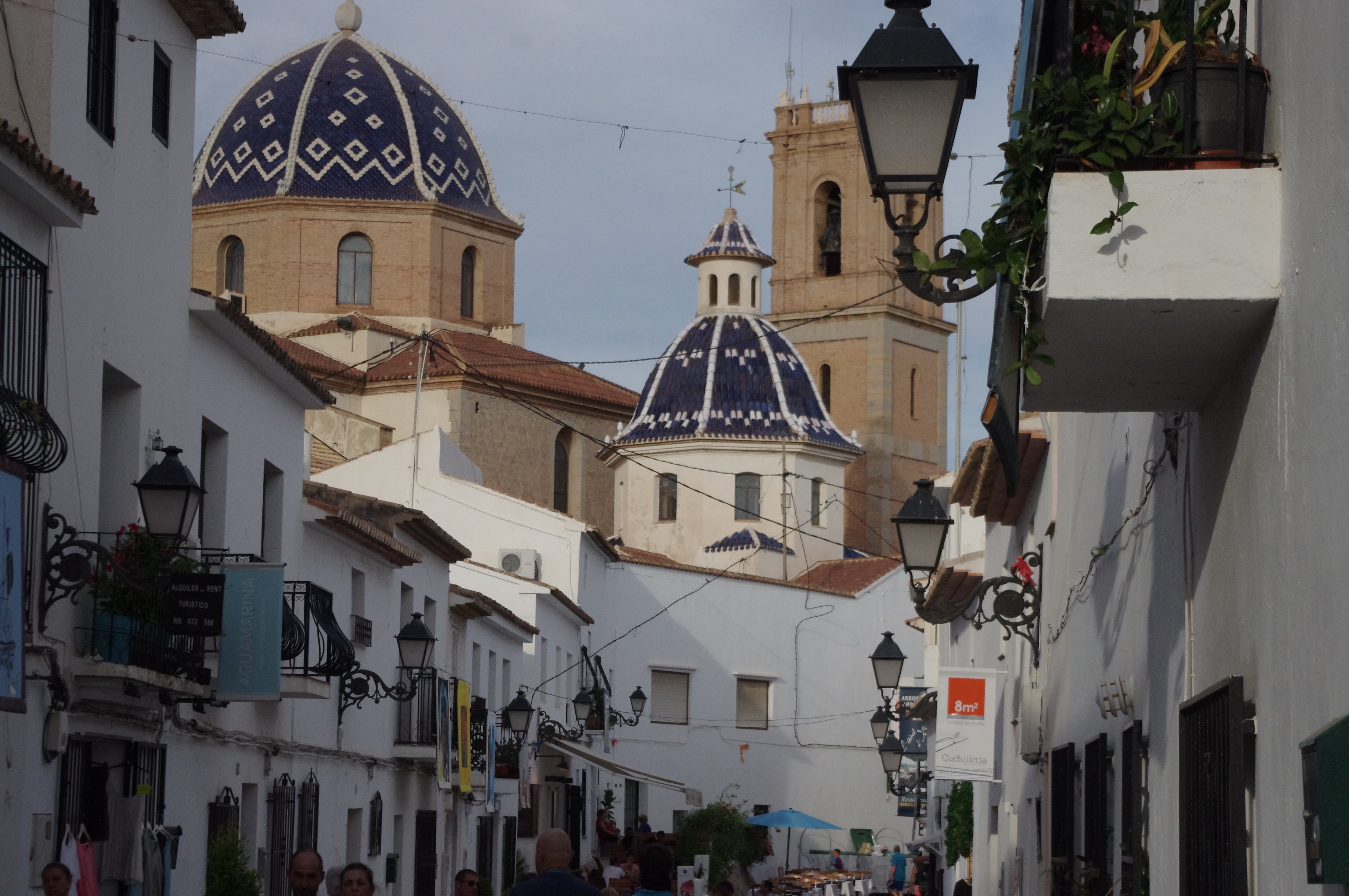 sky, dome, built structure, nature, christianity, hermitage, spirituality, clock, alicante, residential district, altea, monument, incidental people, city, HD Wallpaper