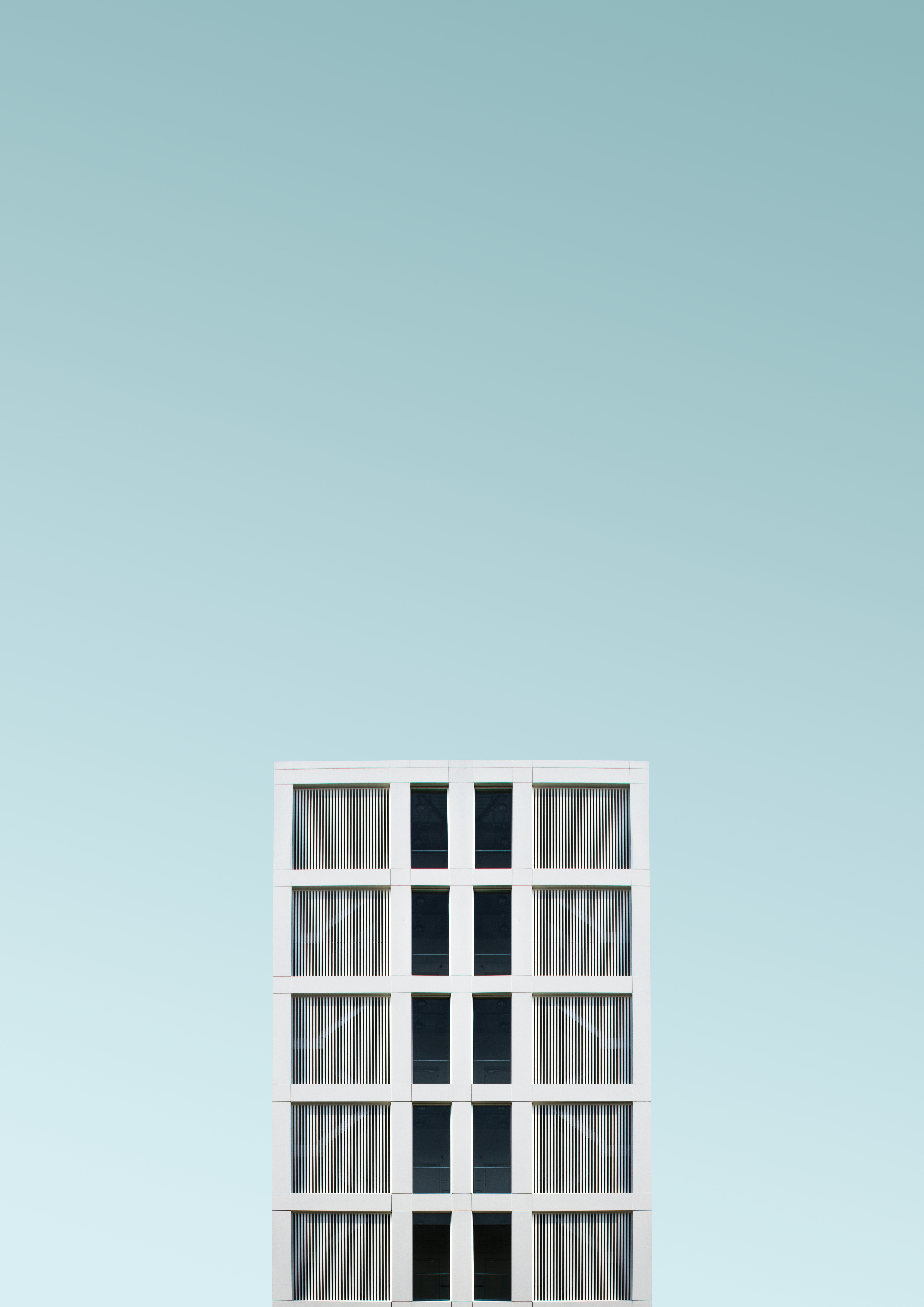 stripe, front, geometric, photography, geometric shape, blue, 8K, low angle view, tall - high, day, glass, geometry, sky, city, apartment, nature, built structure, Phone HD Wallpaper