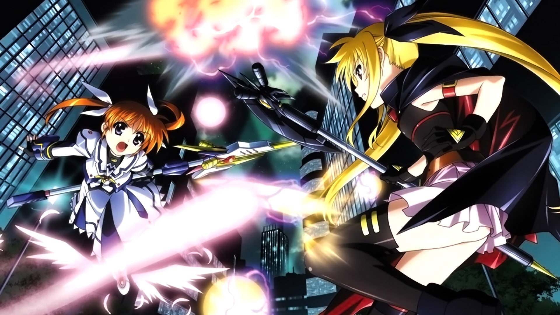 1080P, Magical Girl Lyrical Nanoha Strikers, Anime, HD Wallpaper