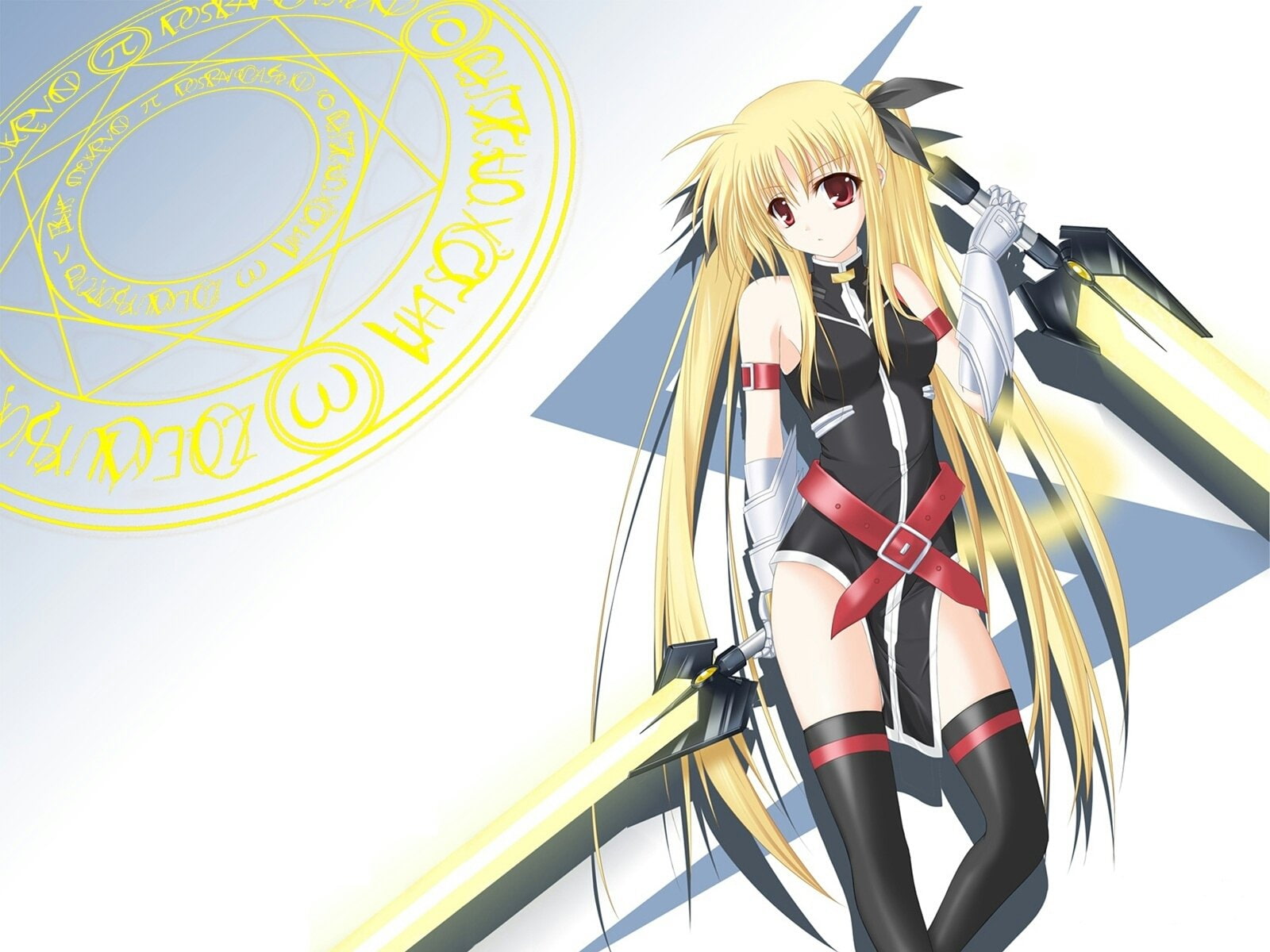 Magical Girl Lyrical Nanoha, 720P, Fate Testarossa, Anime, HD Wallpaper