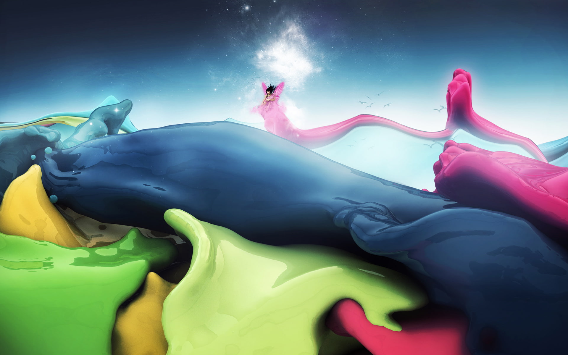 fluid, vivid, 1080P, HD Wallpaper