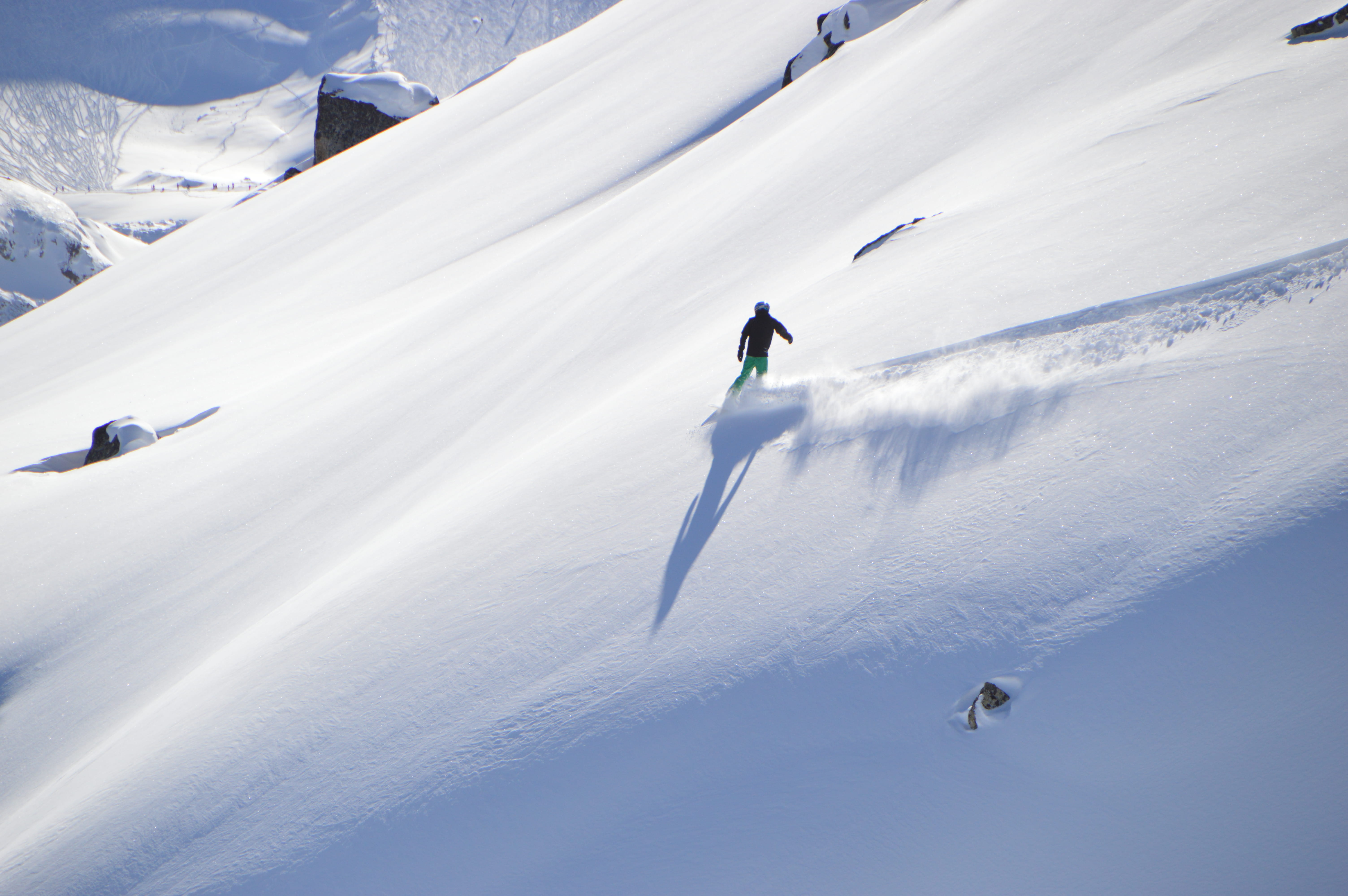 beauty in nature, aerial, danger, photography, human, snowcapped mountain, sport, slope, rettenbach glacier, skiing, adventure, scenics - nature, ski holiday, HD Wallpaper