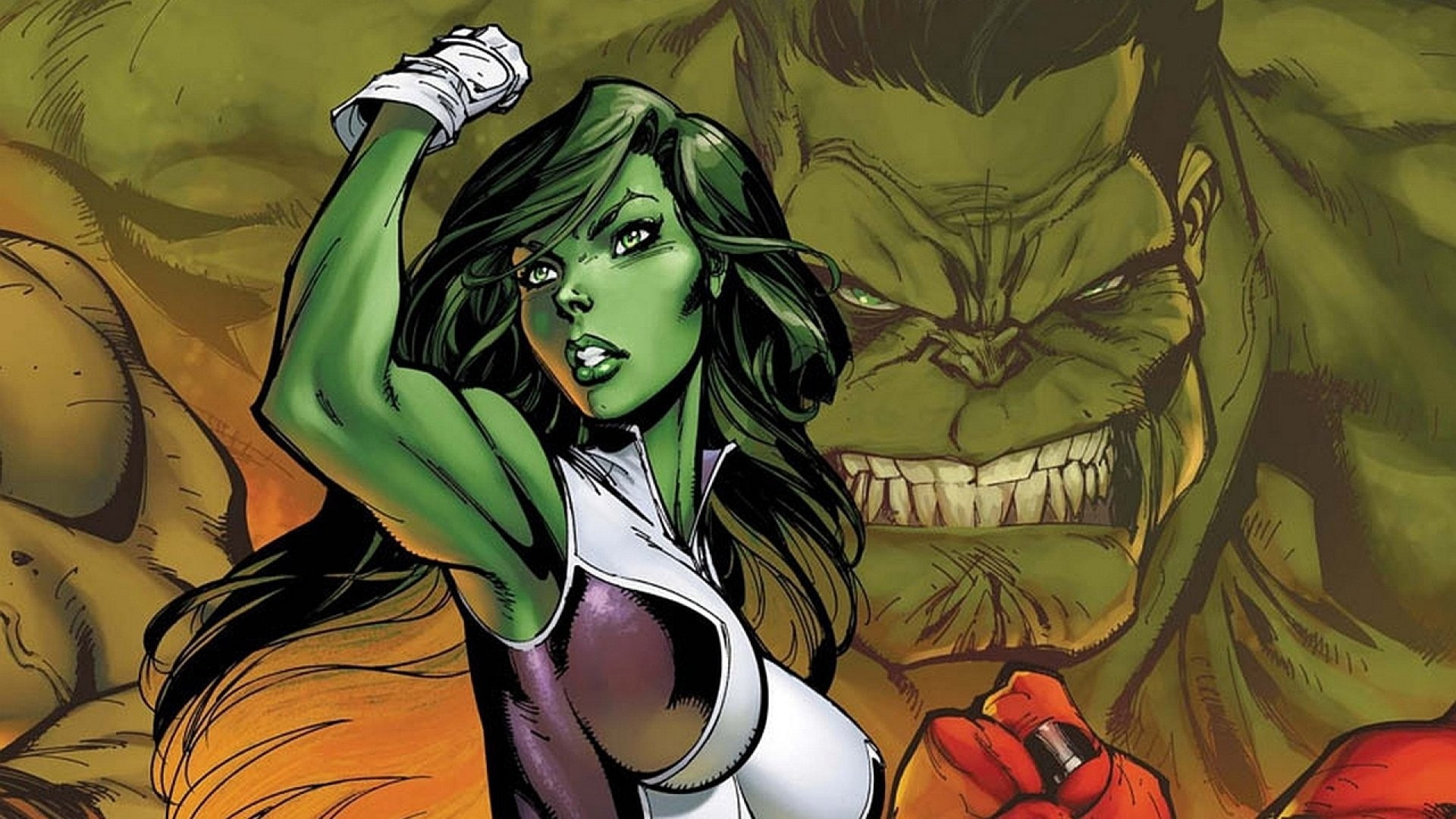1080P, comics, she-hulk, hulk, marvel, superhero, she, HD Wallpaper
