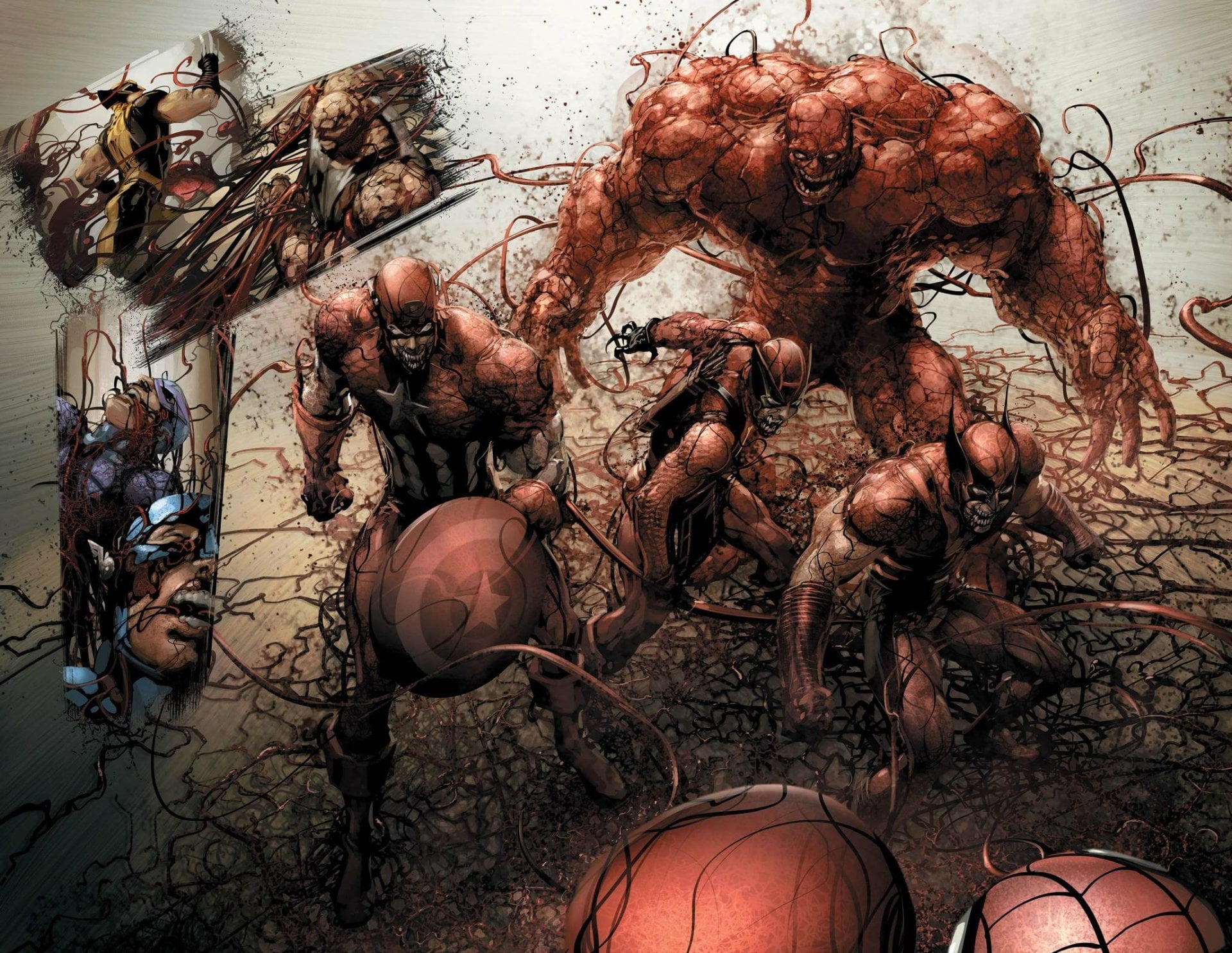 food and drink, Wolverine, basketball - ball, Avengers, freshness, basketball - sport, 1080P, Thing (Marvel Comics), no people, Hulk, ball, sport, high angle view, HD Wallpaper
