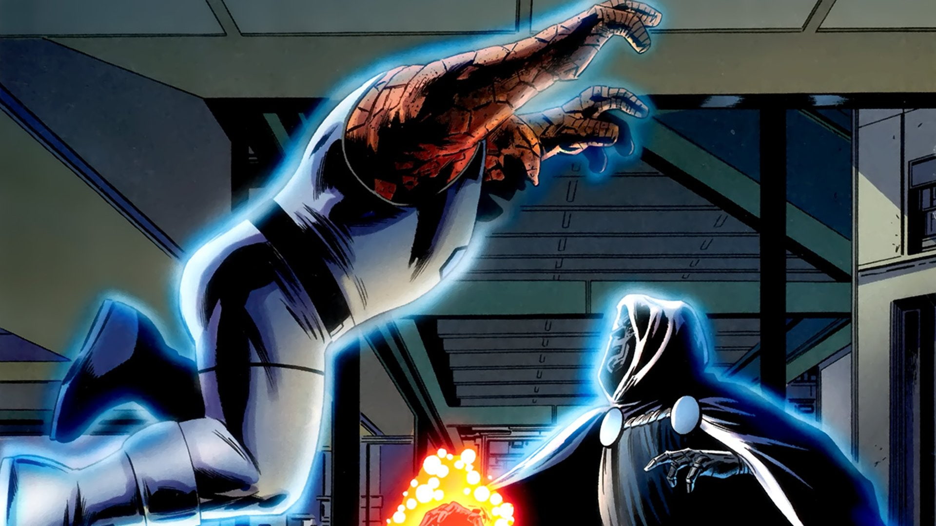 Fantastic Four, Comics, Thing (Marvel Comics), 1080P, Doctor Doom, HD Wallpaper