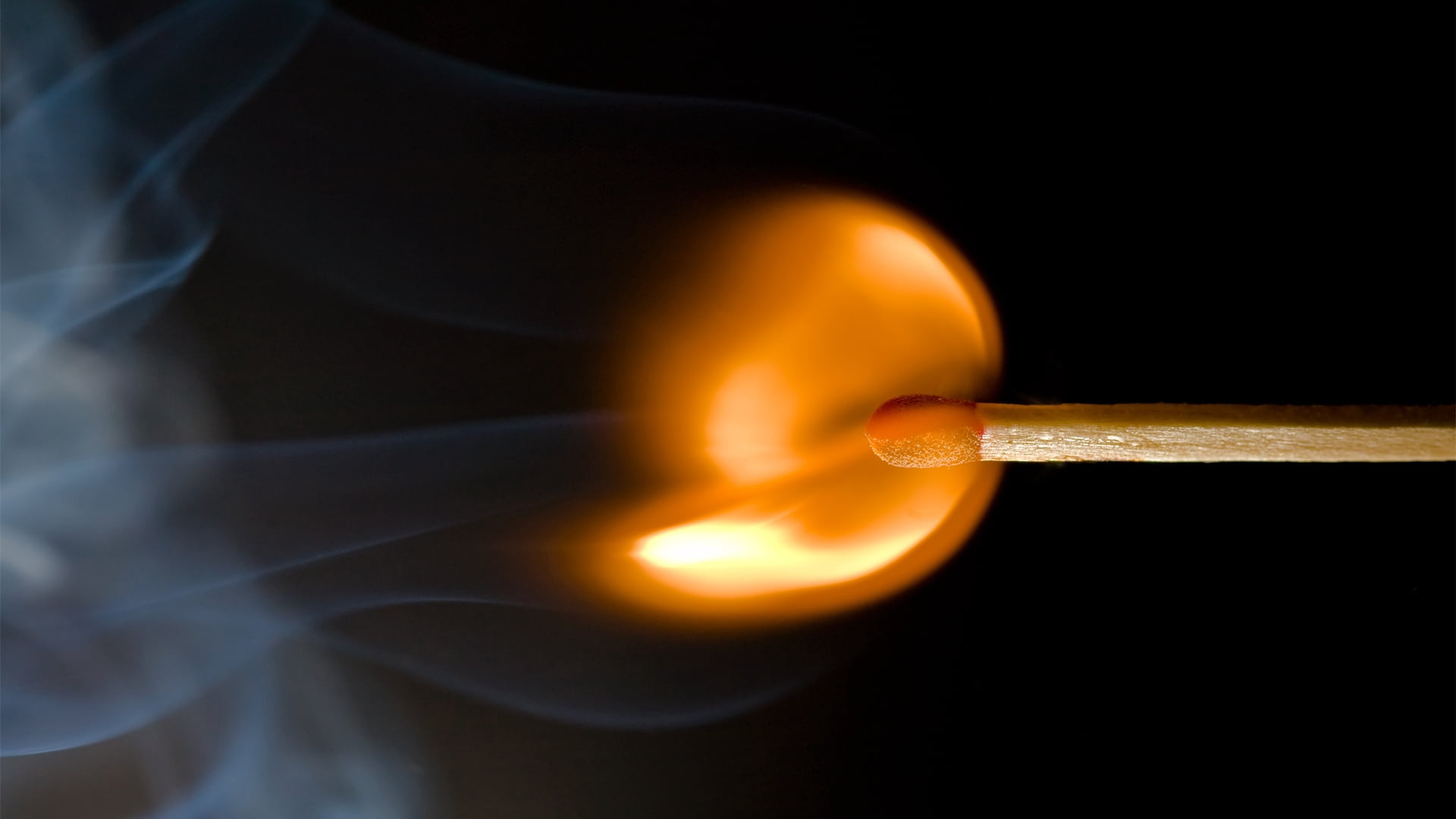 fire, black Color, black Background, flame, gold colored, fire - Natural Phenomenon, nature, wood - Material, match, burning, backgrounds, igniting, close-up, HD Wallpaper