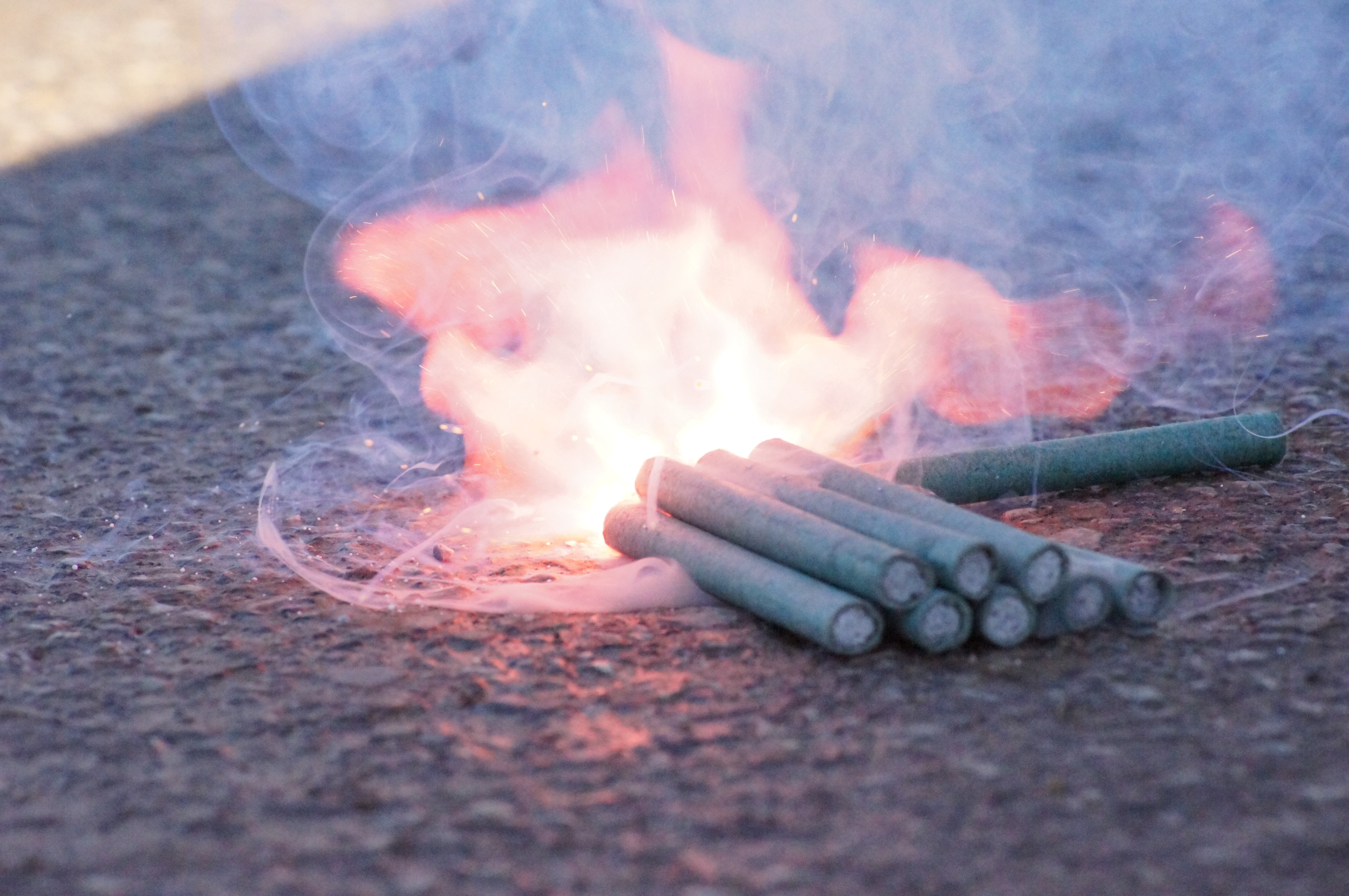 winter, orange color, outdoors, wood - material, heat - temperature, motion, 4K, sign, bonfire, HDR, communication, no people, flame, firecracker, selective focus, HD Wallpaper