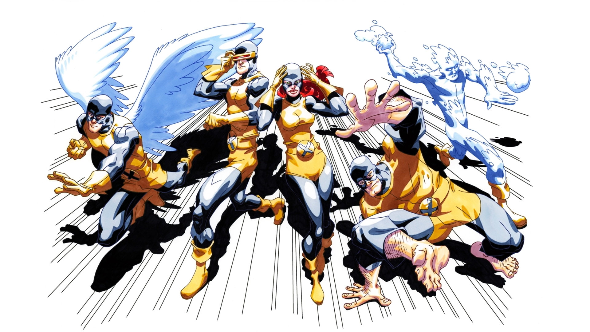 1080P, Angel, X-Men, Cyclops (Marvel Comics), Iceman (Marvel Comics), HD Wallpaper