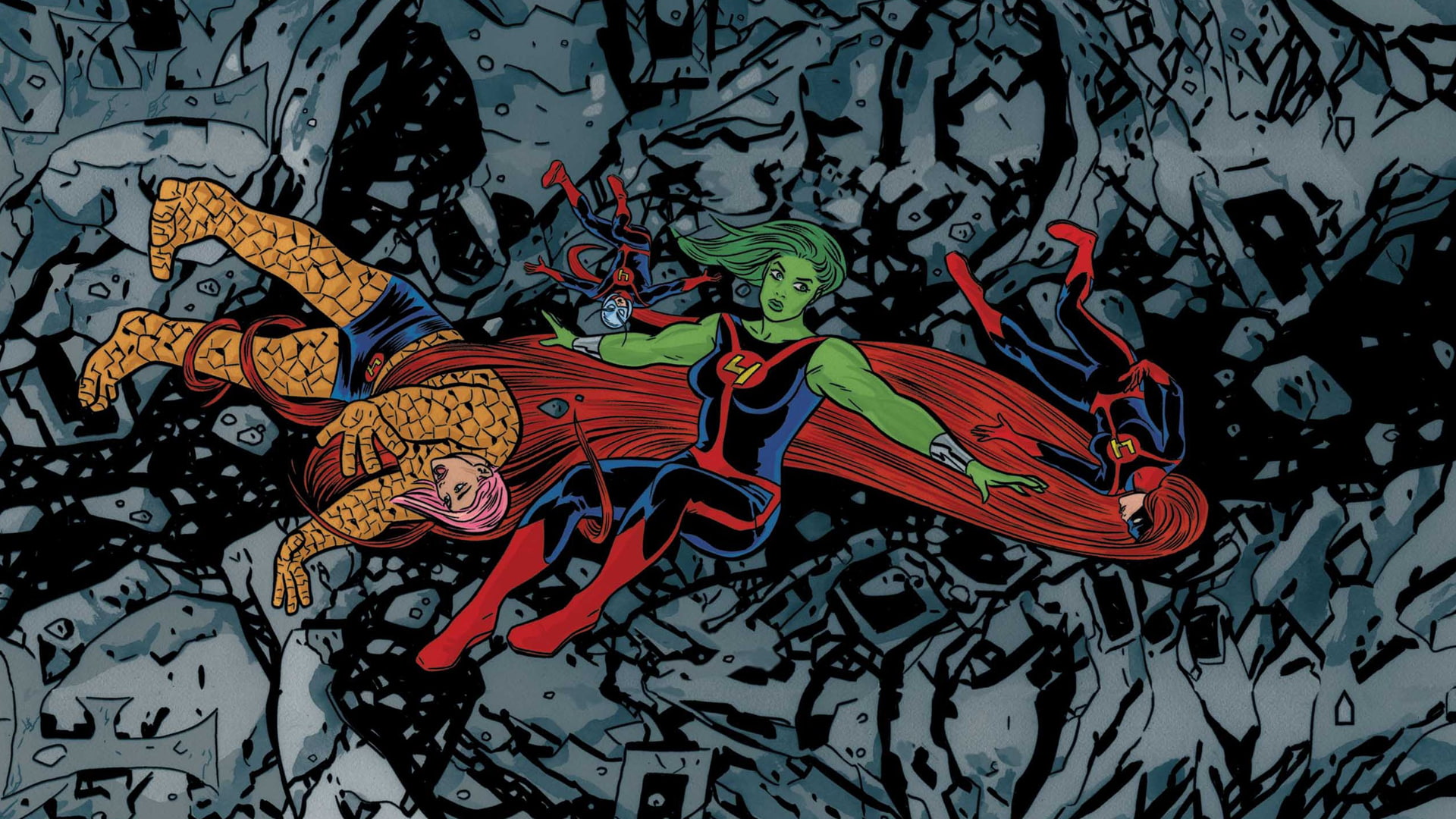 Fantastic Four, Gamora, Comics, Thing (Marvel Comics), Medusa, 1080P, HD Wallpaper